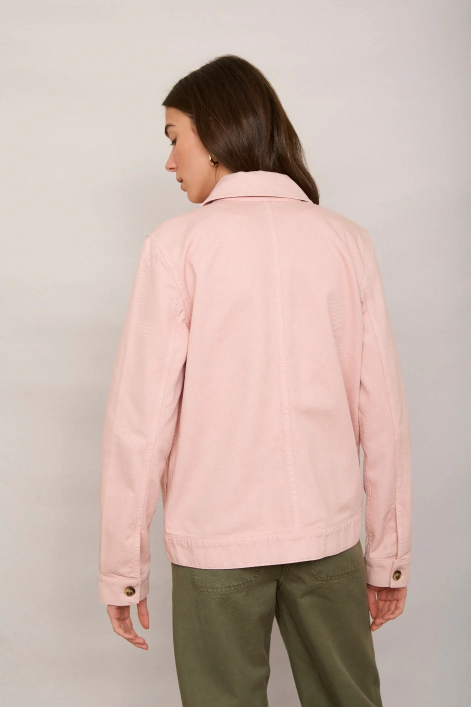 Ada Denim Jacket - Candy Floss Pink - Image 6