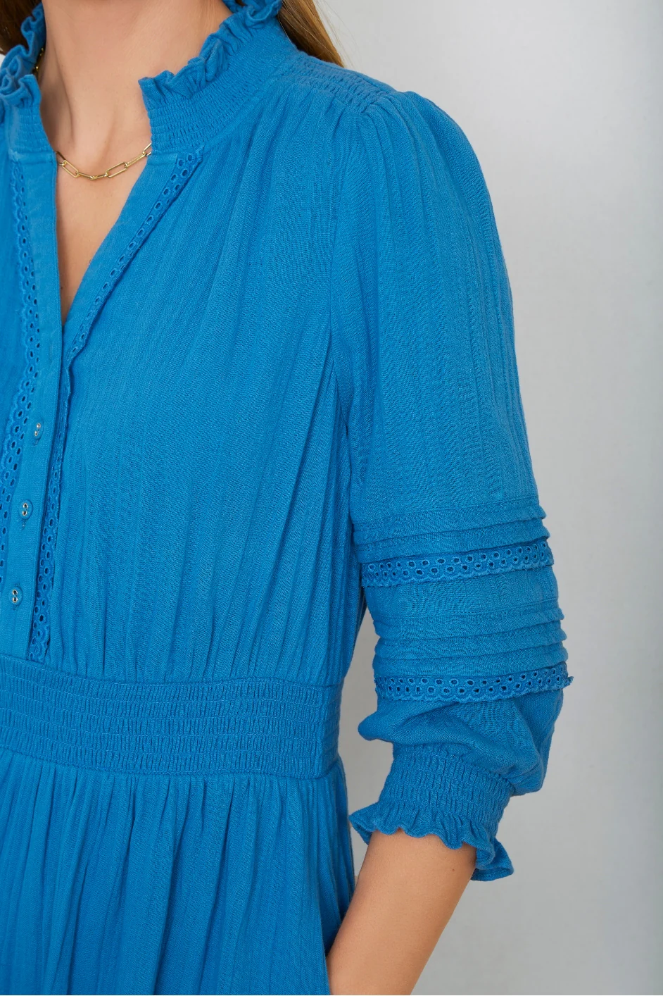 Alina Dress - Azure Blue - Image 2