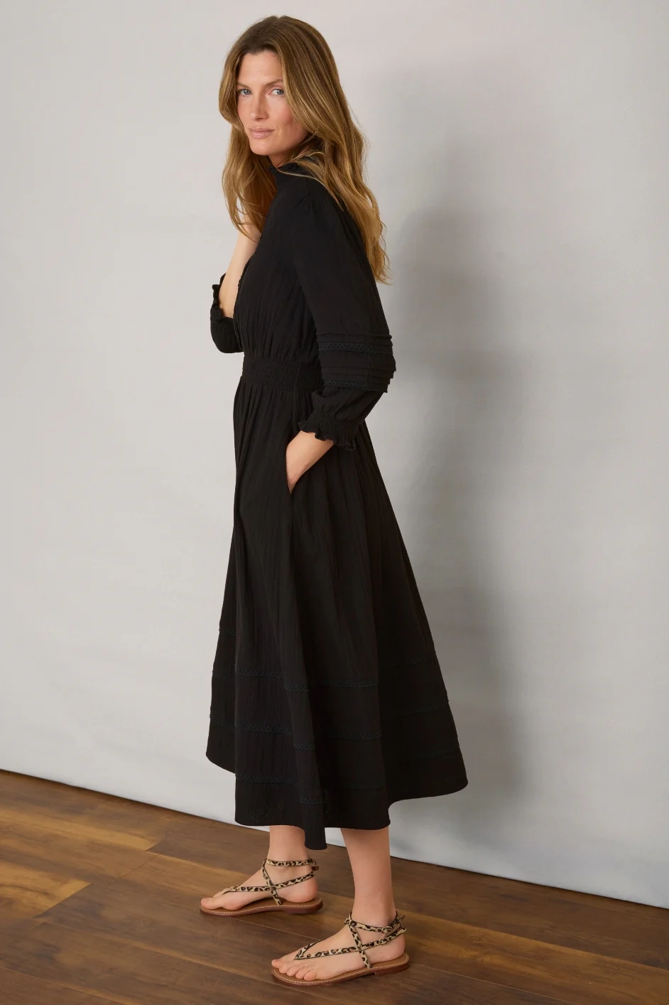 Alina Dress - Black - Image 5