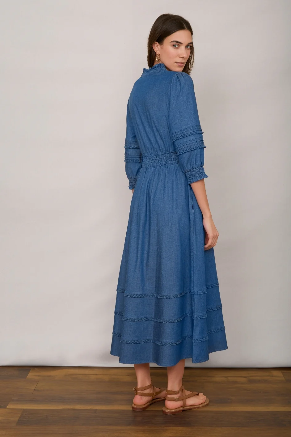 Alina Dress - Chambray - Image 4