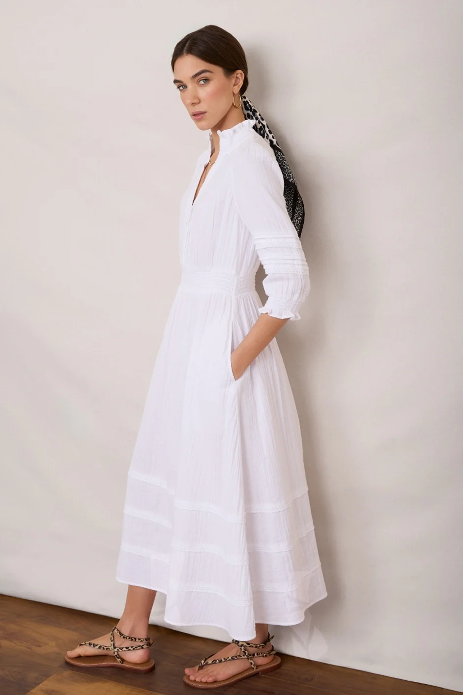 Alina Dress - White - Image 6