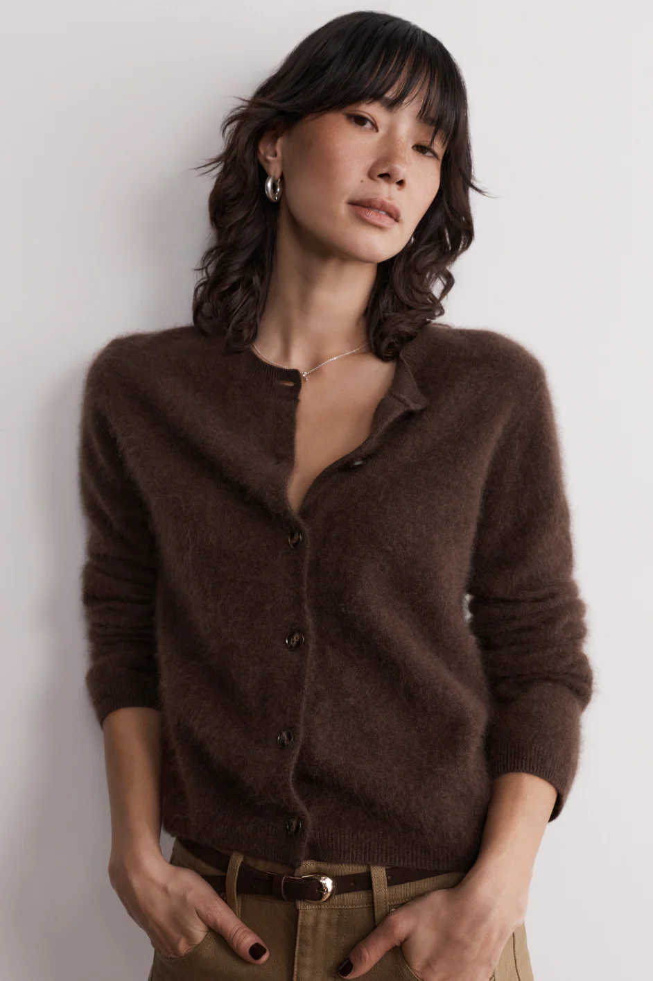 Amalie Cardigan - Cocoa - Image 6