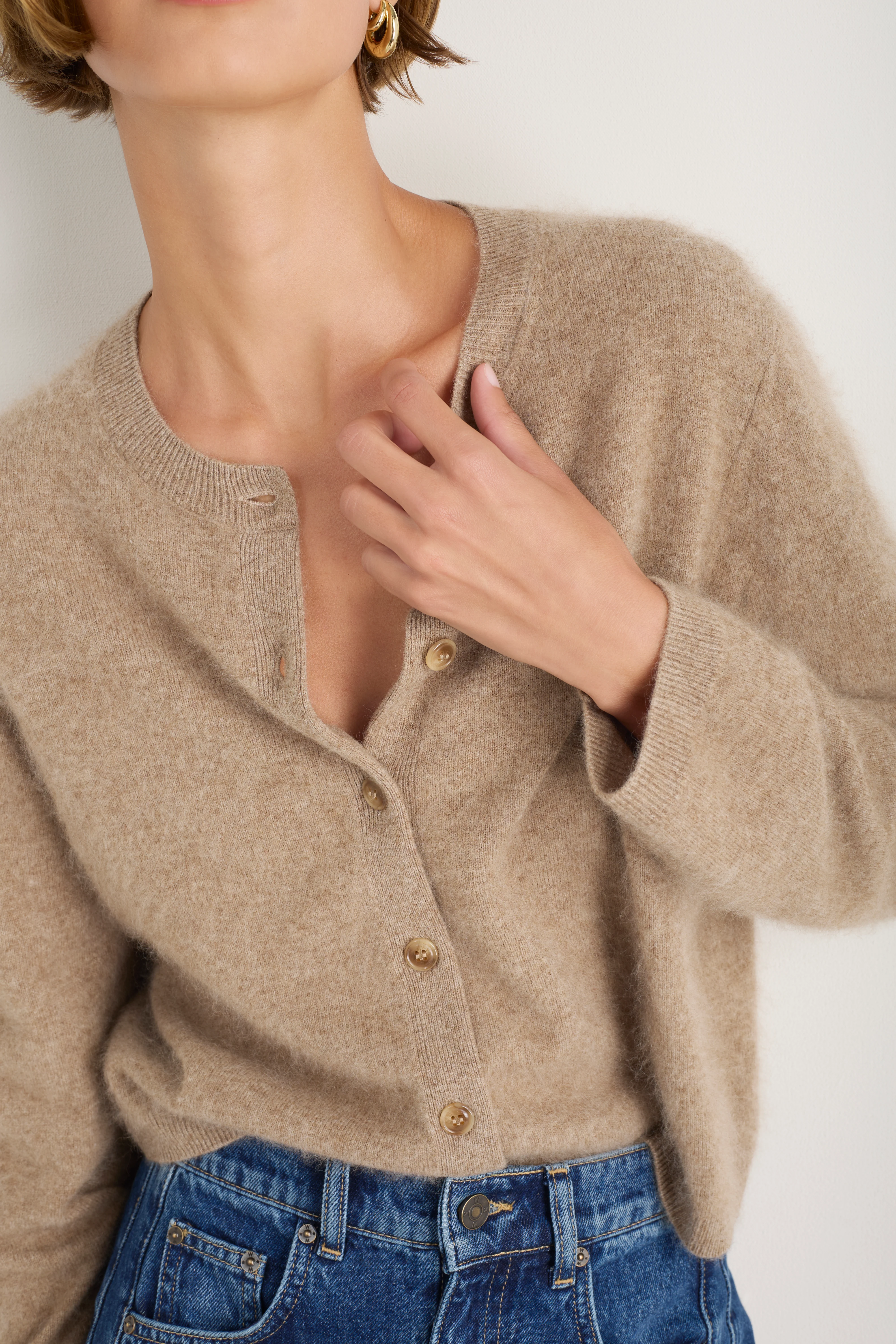 Amalie Cardigan - Oat - Image 2
