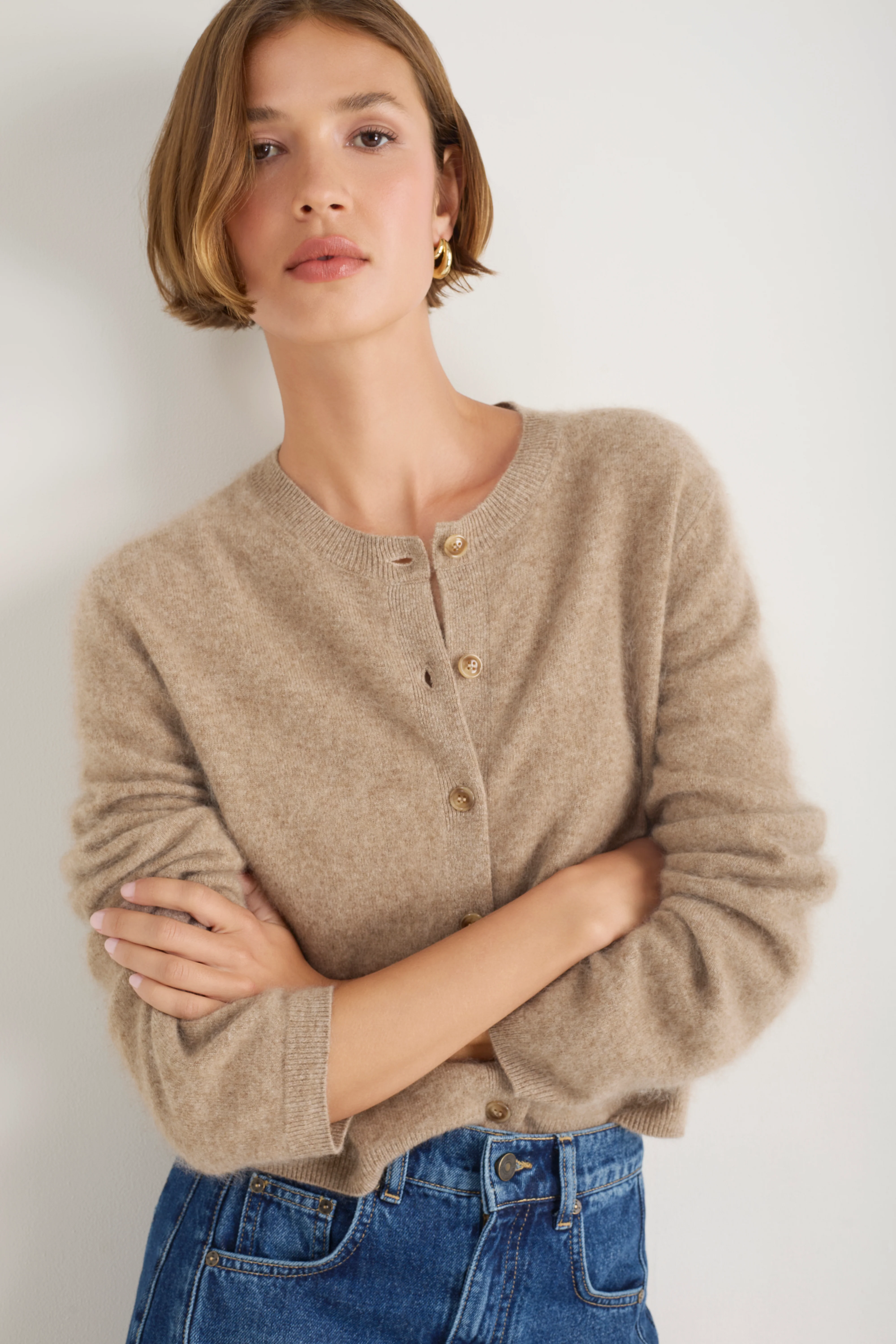Amalie Cardigan - Oat - Image 4