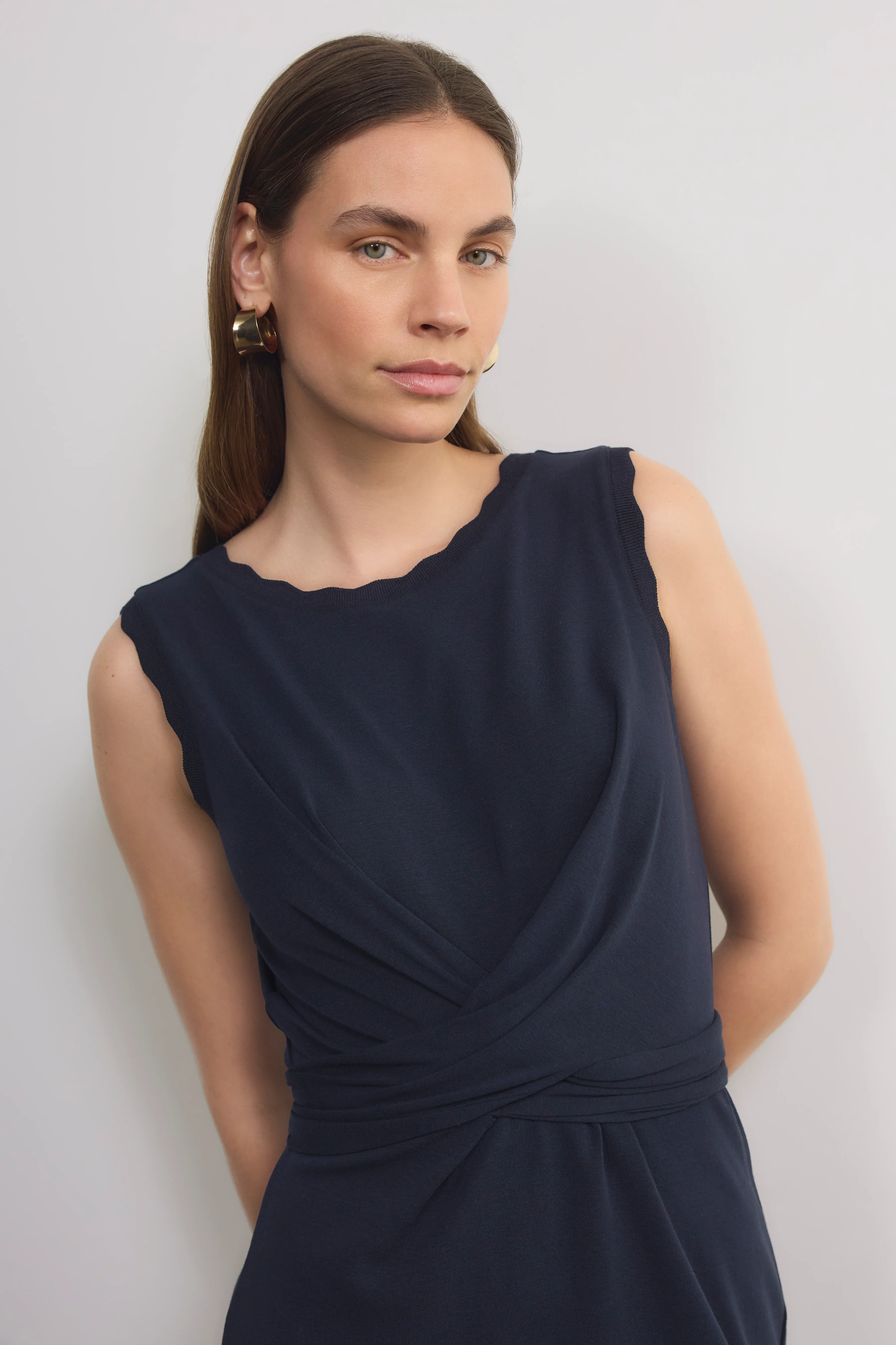 Anais Jersey Dress - Midnight - Image 2