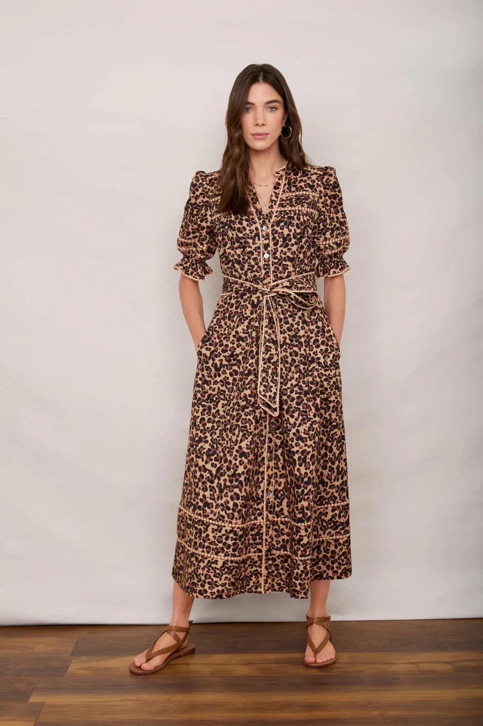 Annie Dress - Leopard - Image 2