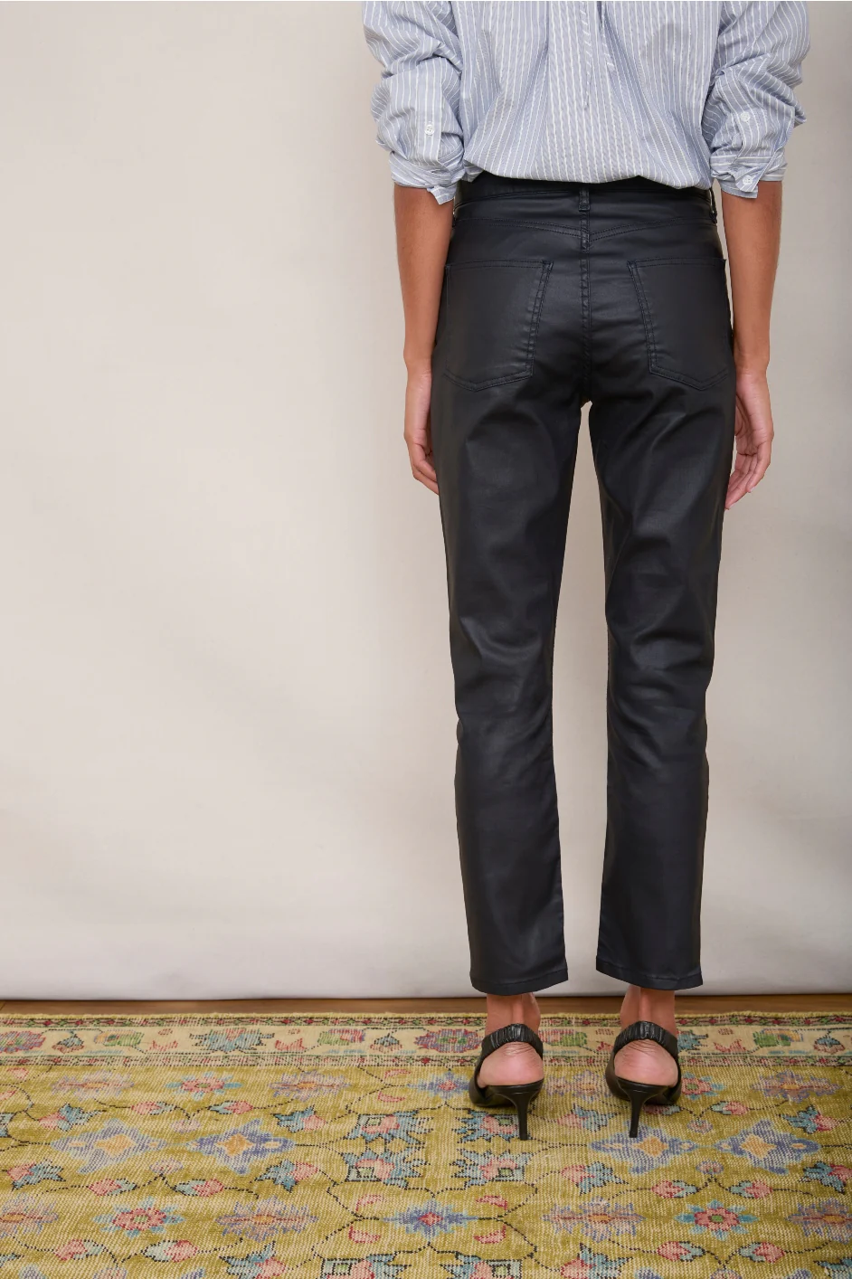 Audrey Coated Jean - Blue/Black - Image 4