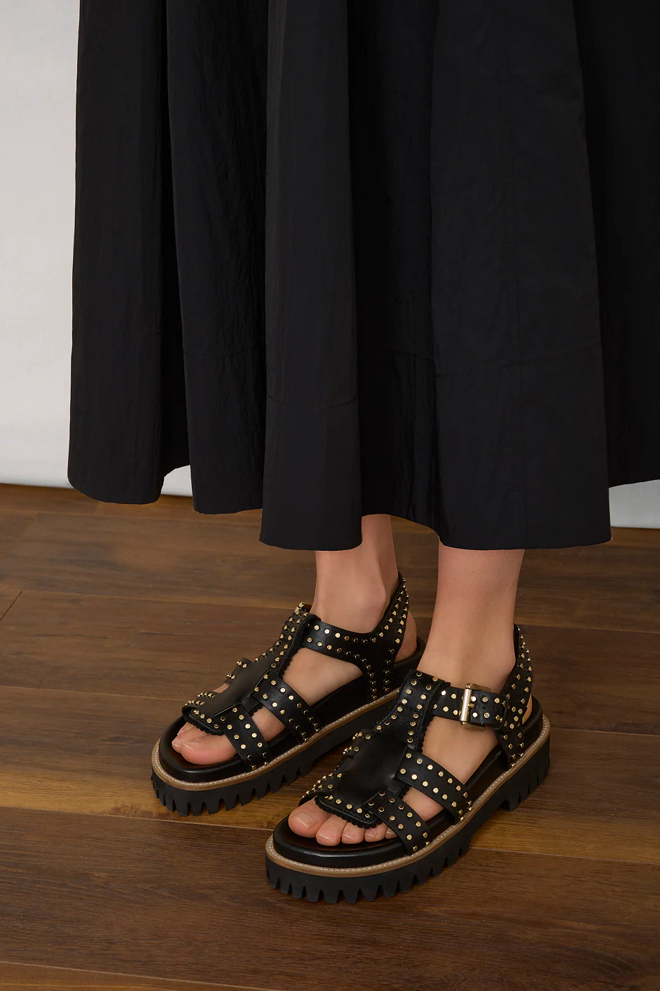 Audrey Taffeta Dress - Black - Image 4