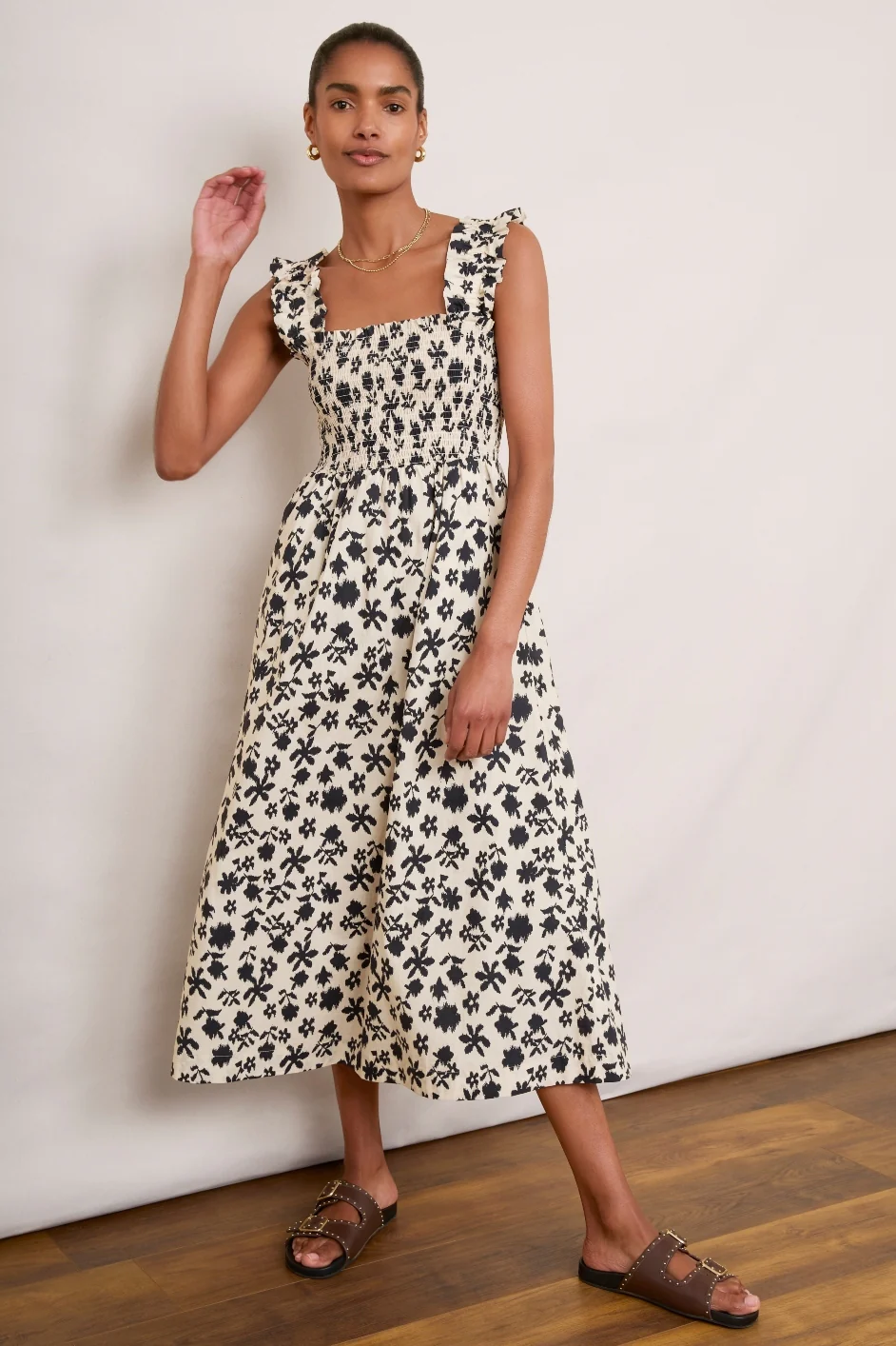 Bliss Dress - Ecru/Charcoal - Image 5