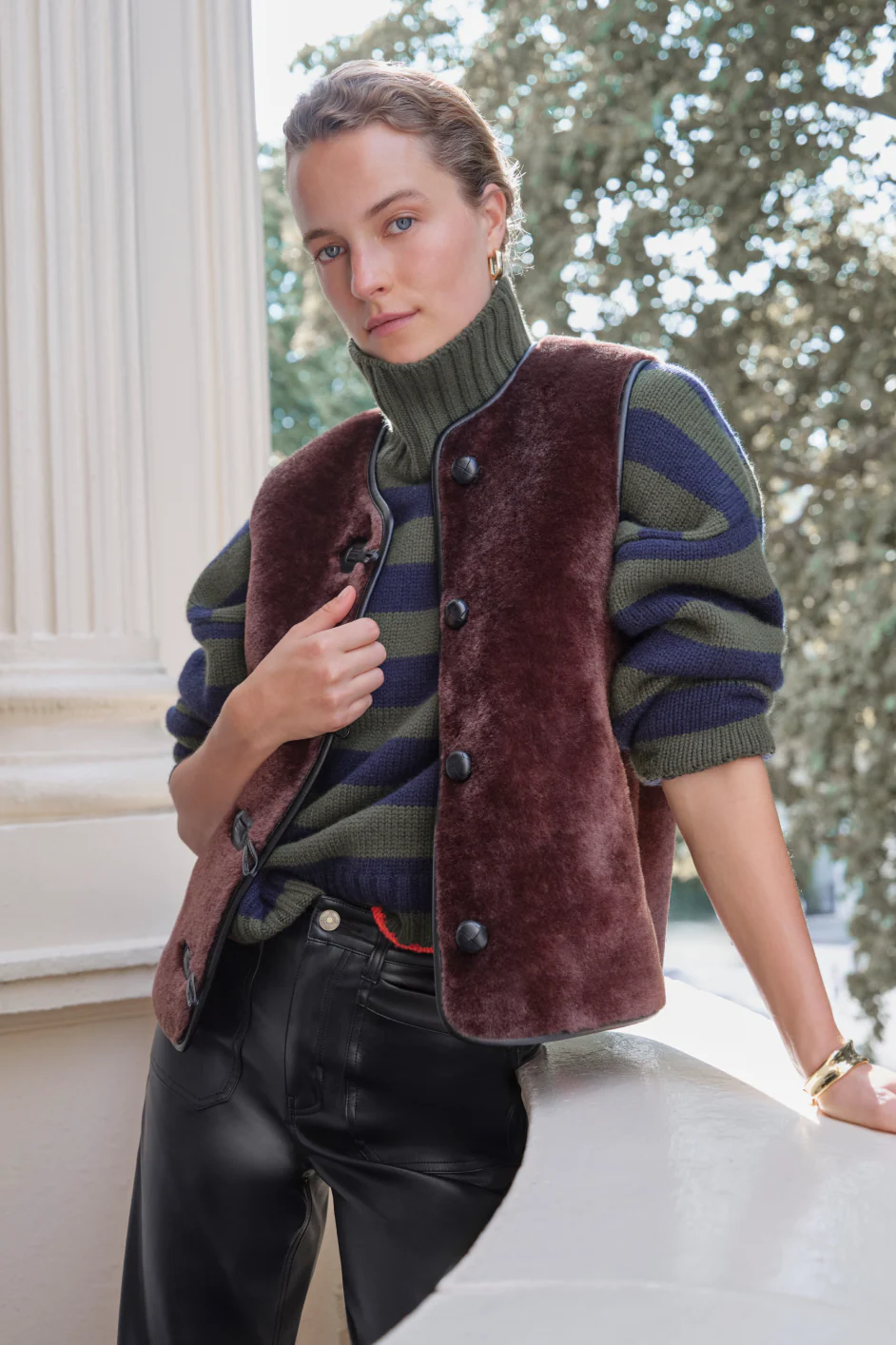 Carina Duffle Gilet - Cocoa - Image 4