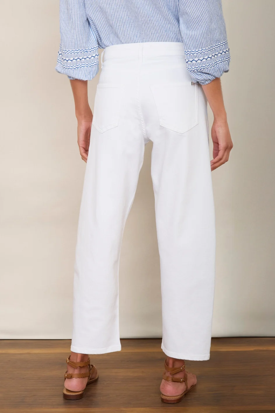 Cassia Barrel Jean - White - Image 3