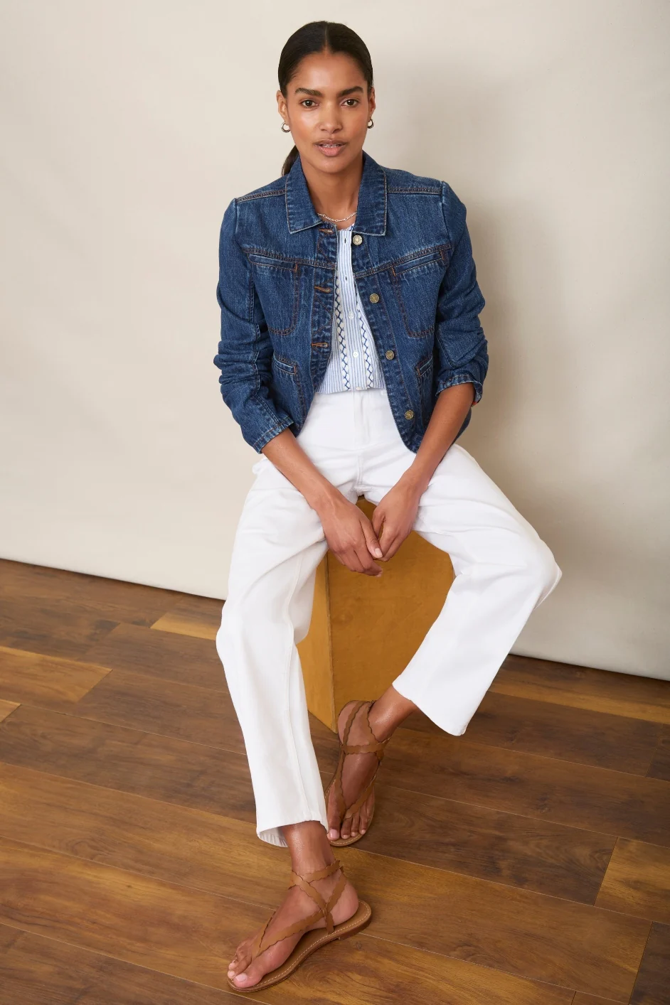 Cassia Barrel Jean - White - Image 4