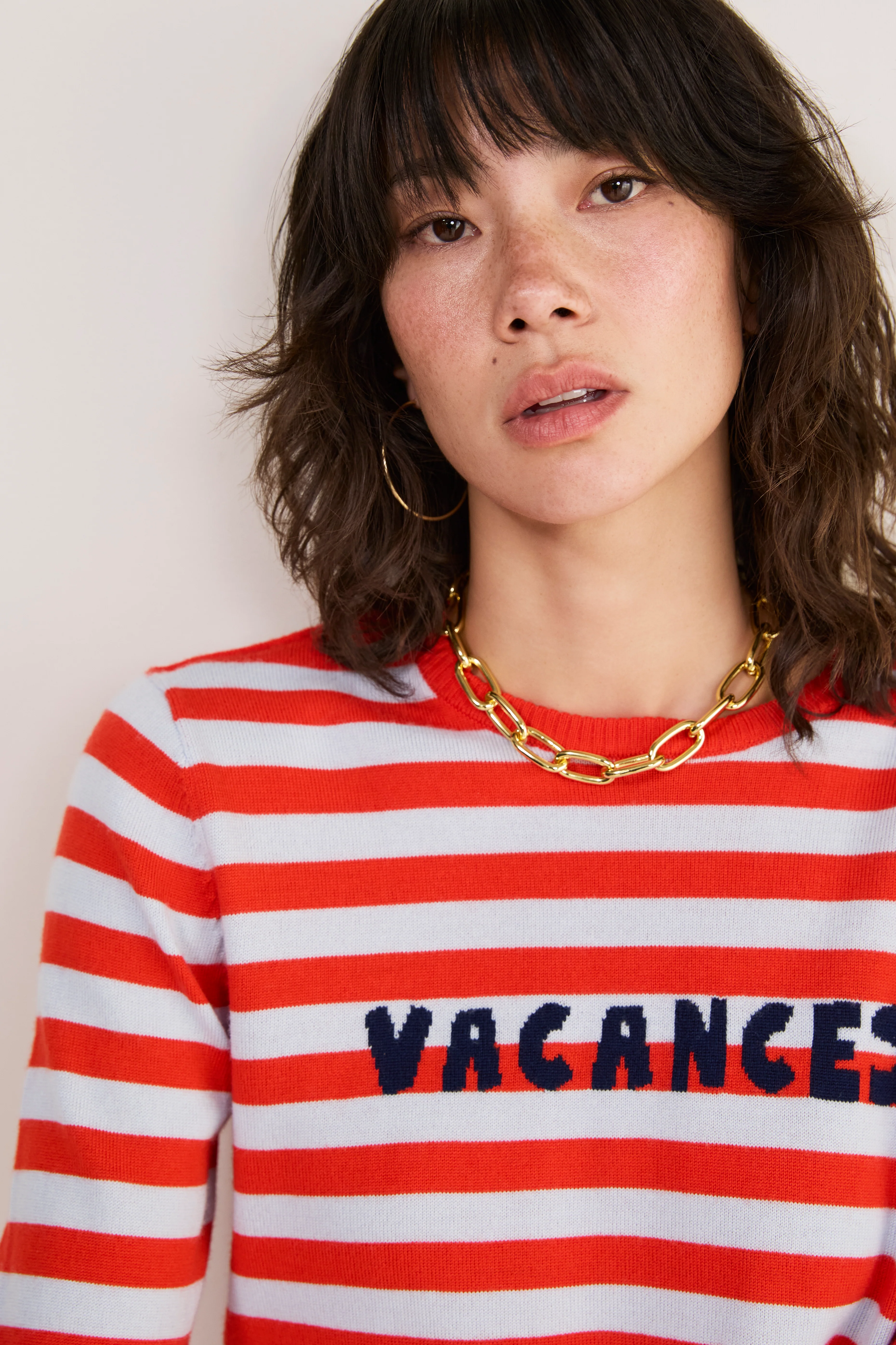 Cath x WYSE Brigitte Jumper - Blue/Red Stripe - Image 3