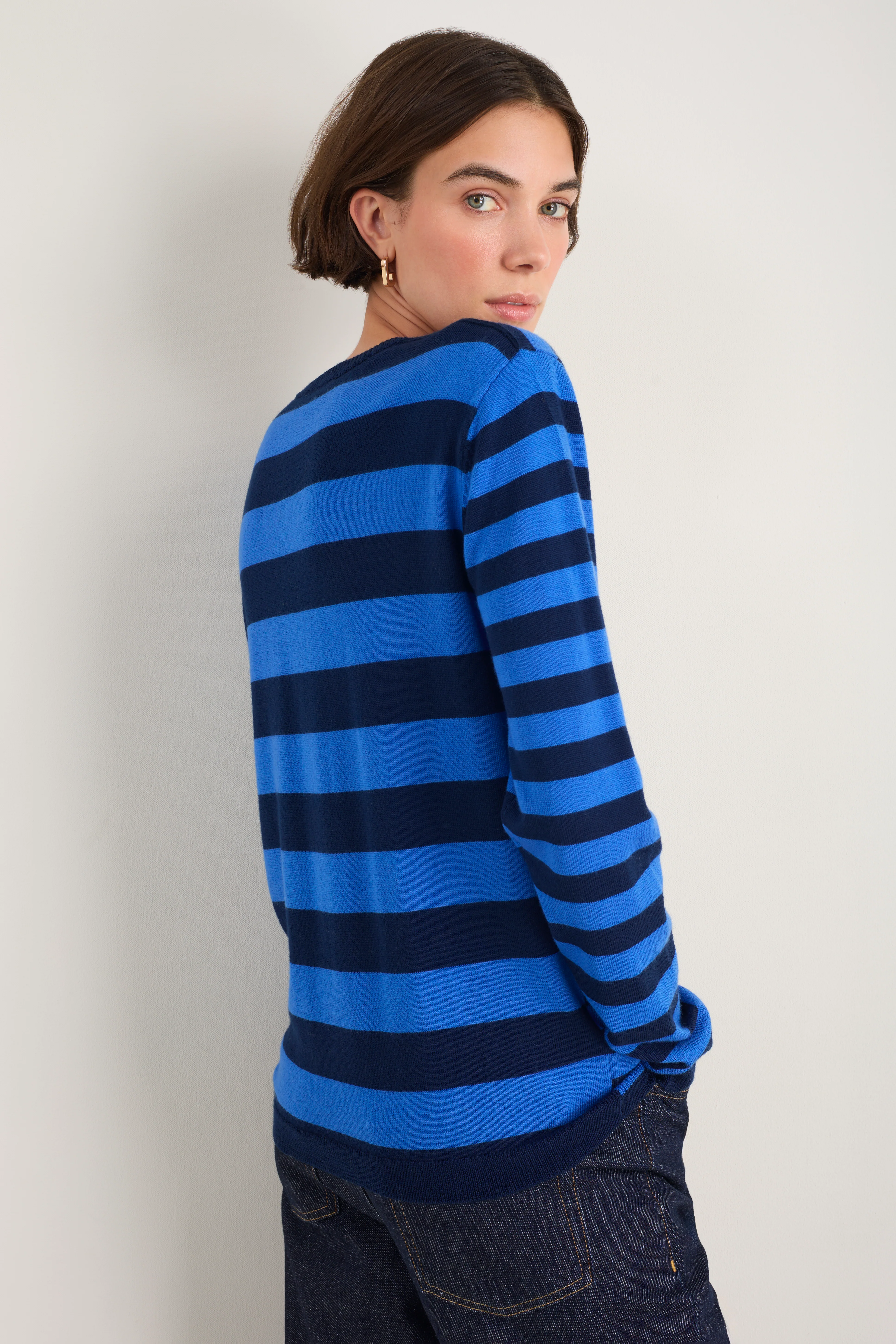 Cath x WYSE Brigitte Jumper - Midnight/Blue Stripe - Image 4