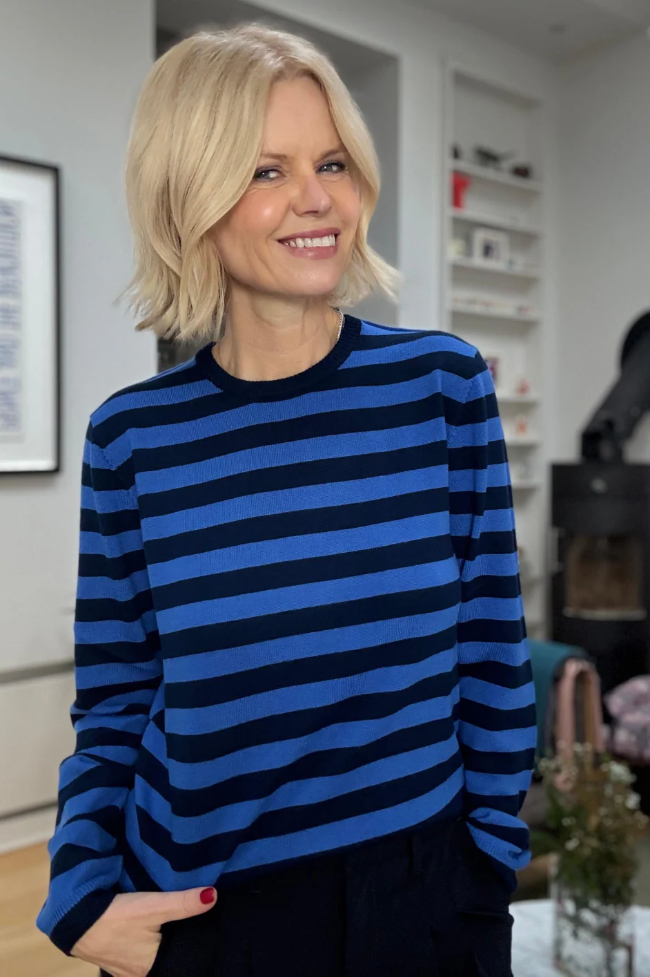 Cath x WYSE Brigitte Jumper - Midnight/Blue Stripe - Image 7