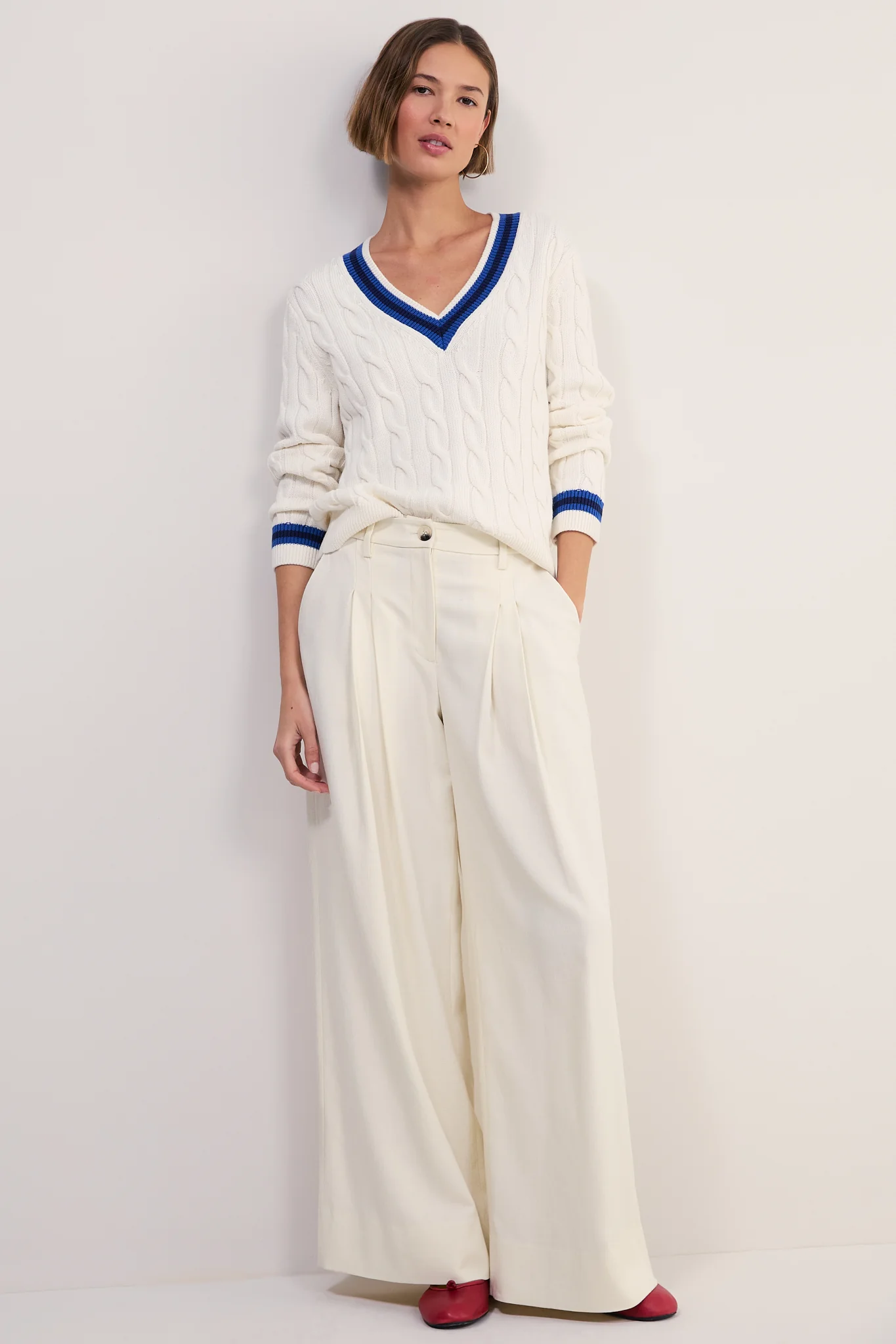 Cath x WYSE Cannes Knit Jumper - Ivory - Image 4