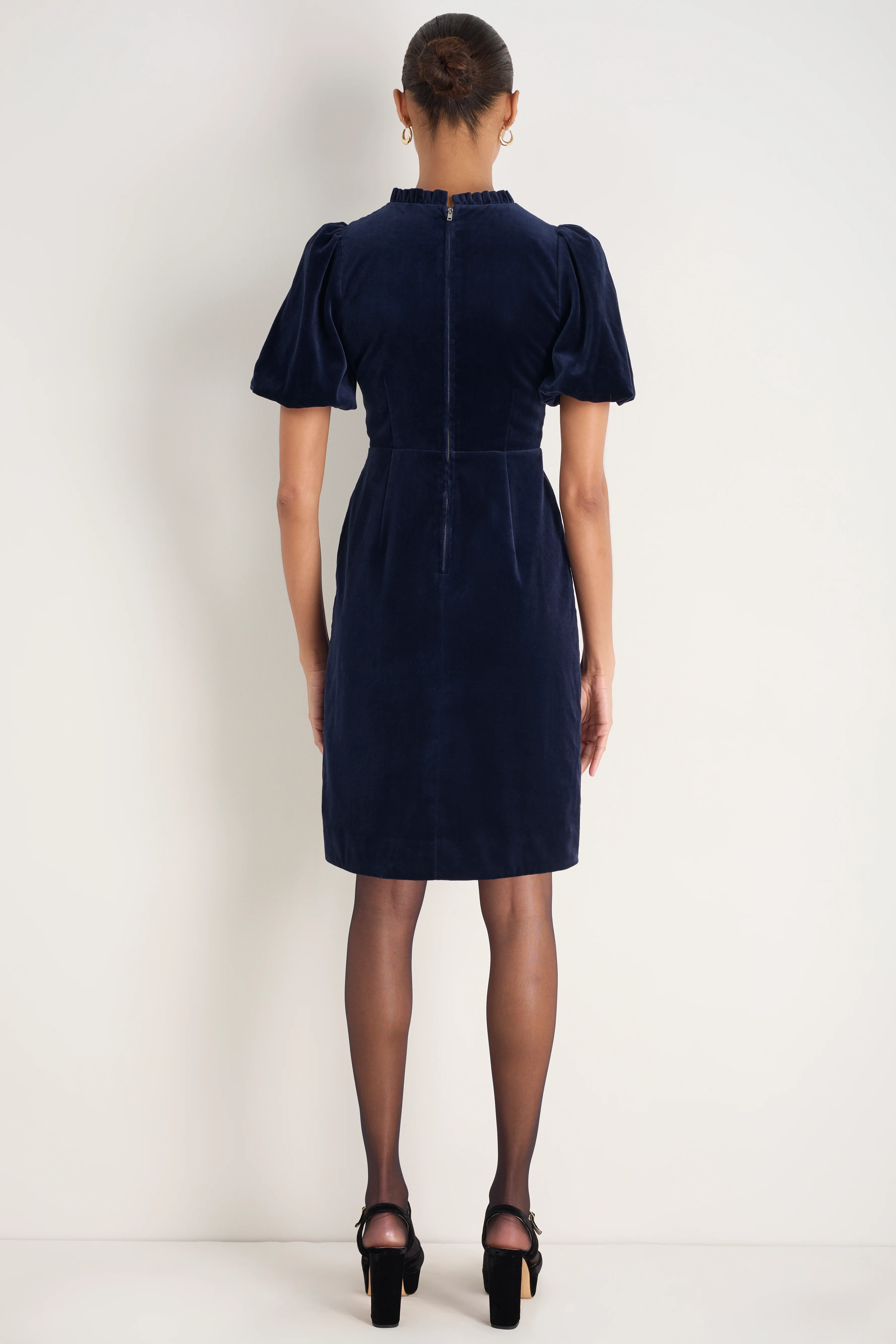 Cath x WYSE Diana Velvet Dress - Midnight - Image 4