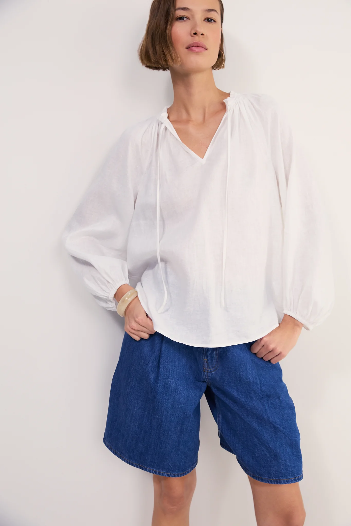 Cath x WYSE Etoile Blouse - White - Image 5