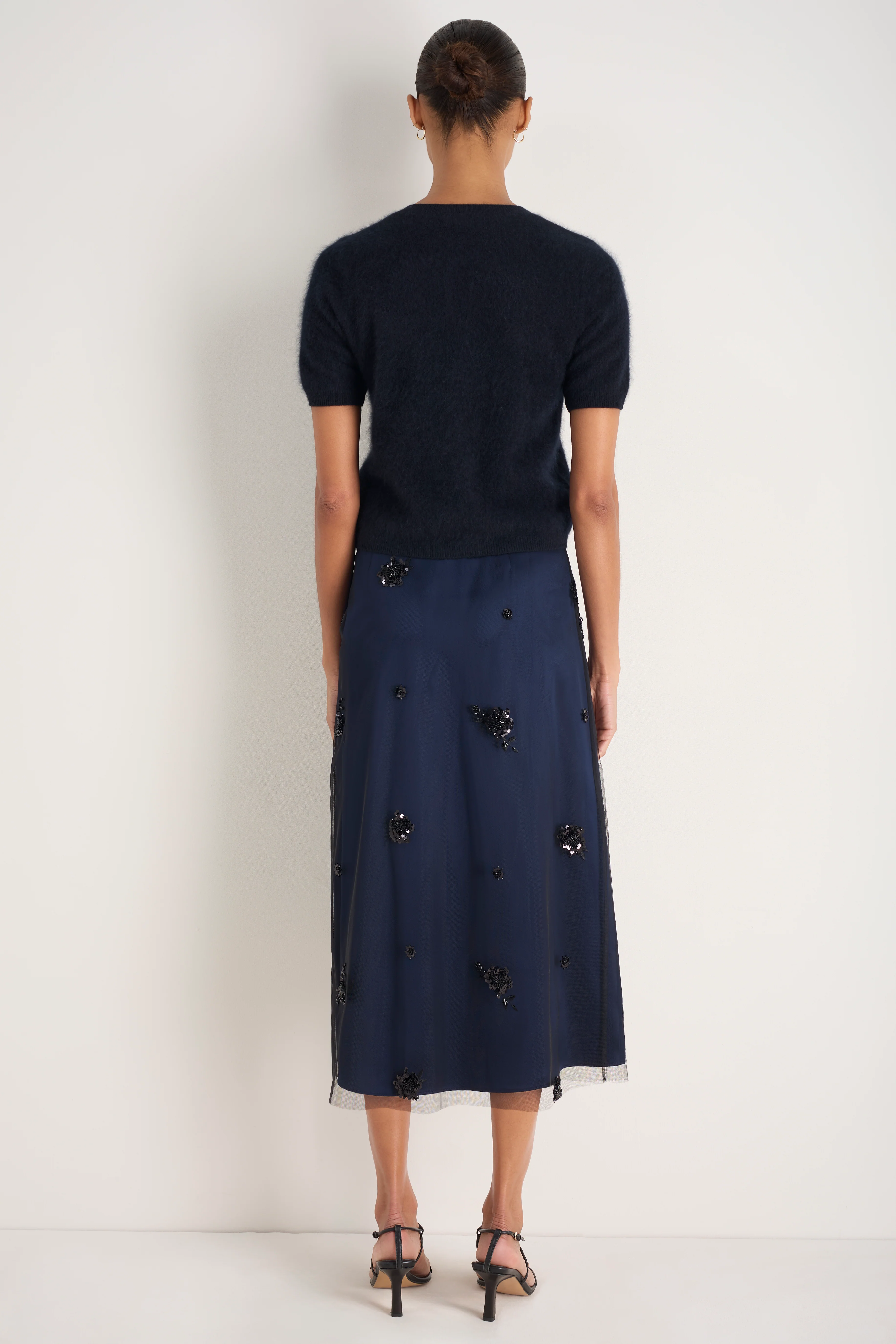 Cath x WYSE Grace Embellished Skirt - Midnight - Image 4