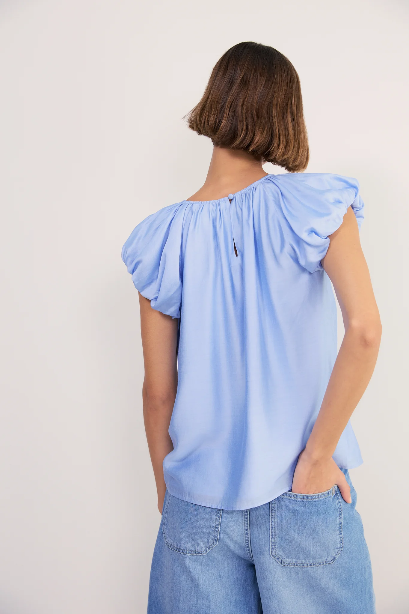 Cath x WYSE Mistral Top - Chambray Blue - Image 4
