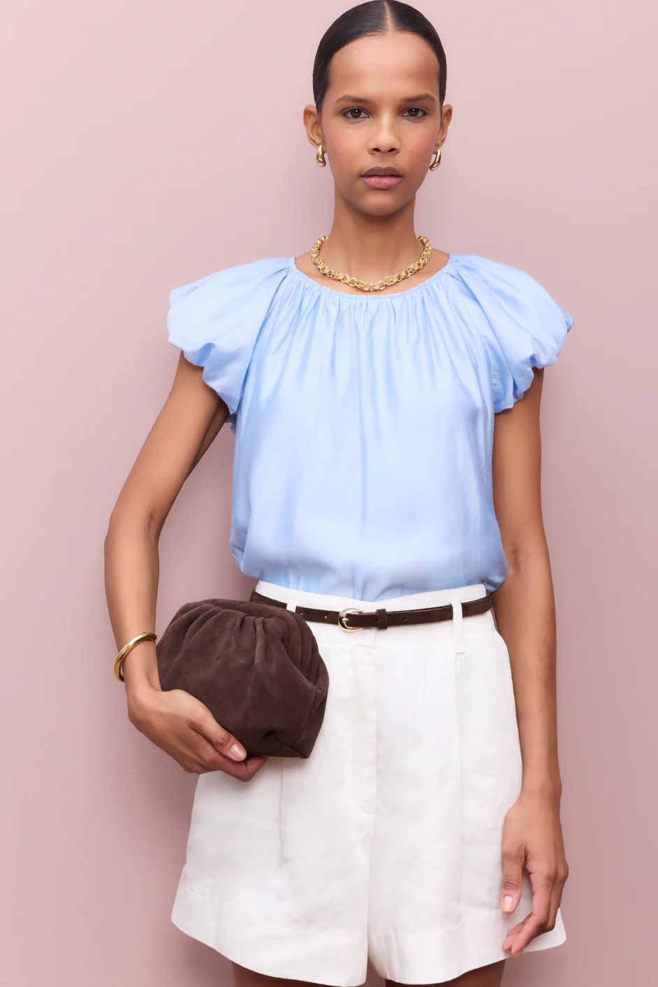Cath x WYSE Mistral Top - Chambray Blue - Image 6