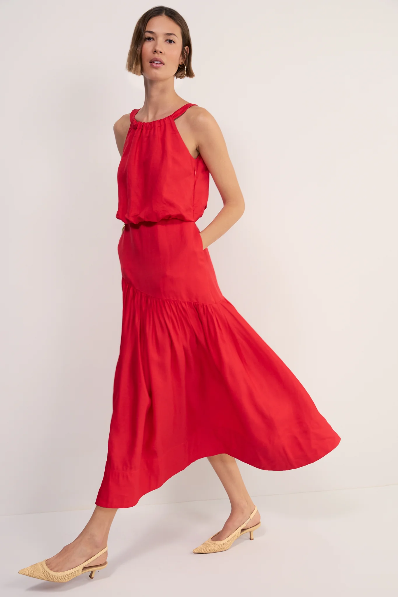 Cath x WYSE Riviera Dress - Red Pop - Image 2