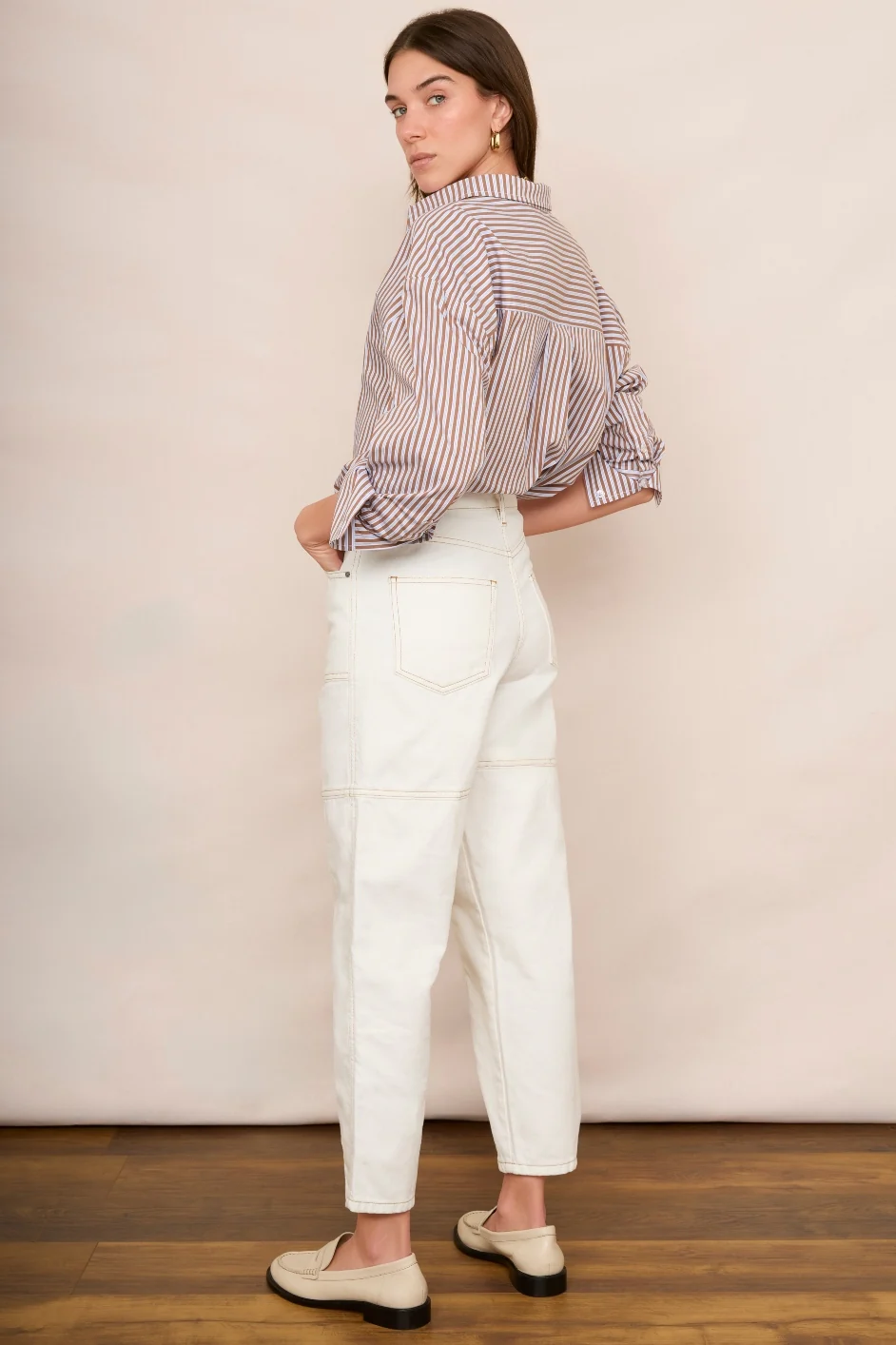 Cecelia Cargo Jean  - Off White - Image 2
