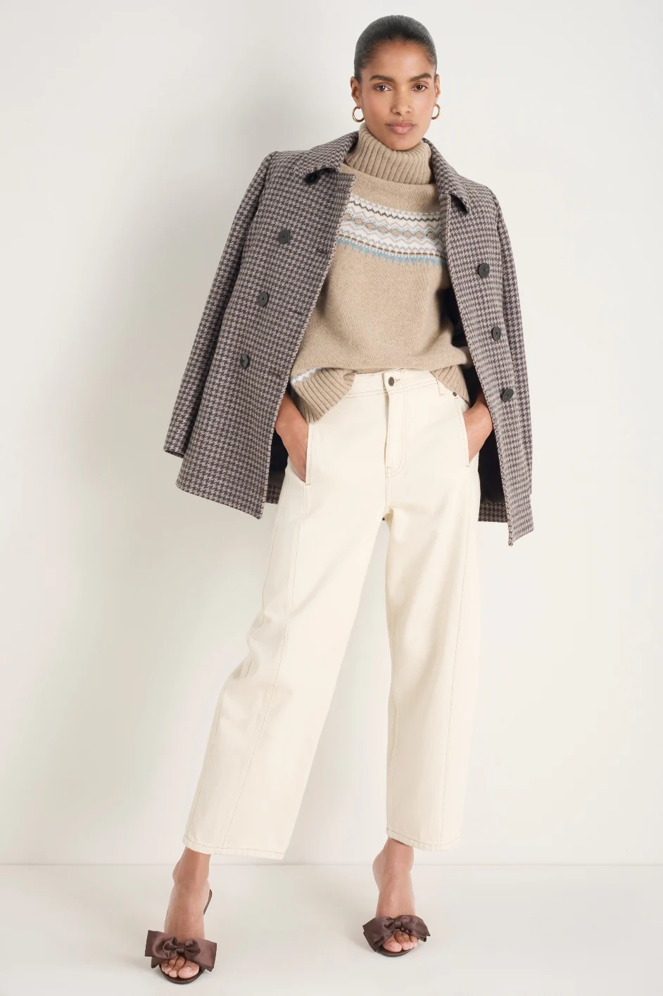 Charlie Horseshoe Jean - Ecru - Image 3