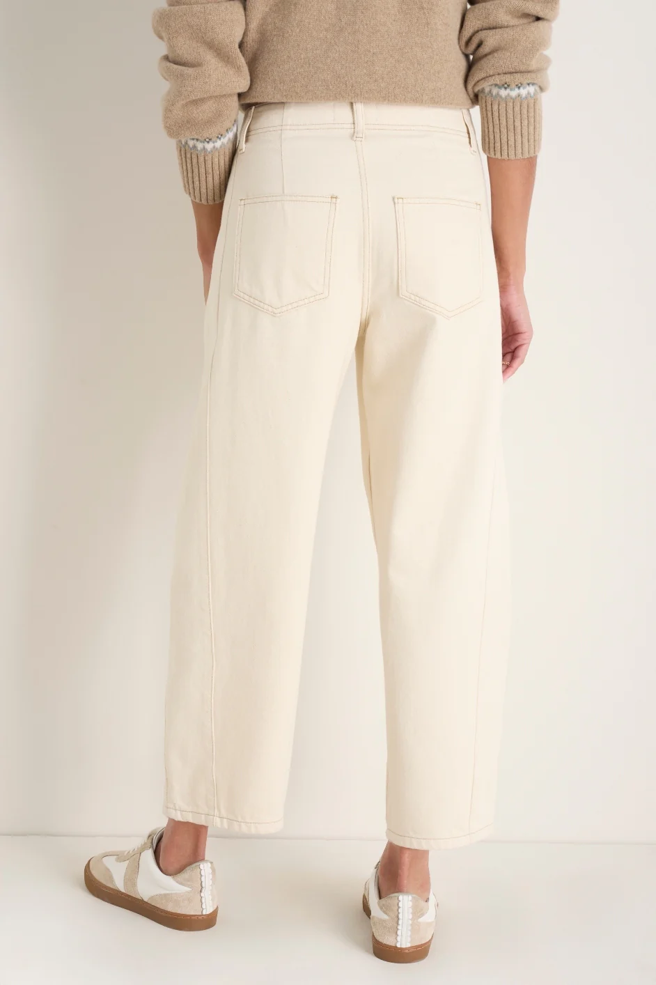Charlie Horseshoe Jean - Ecru - Image 4