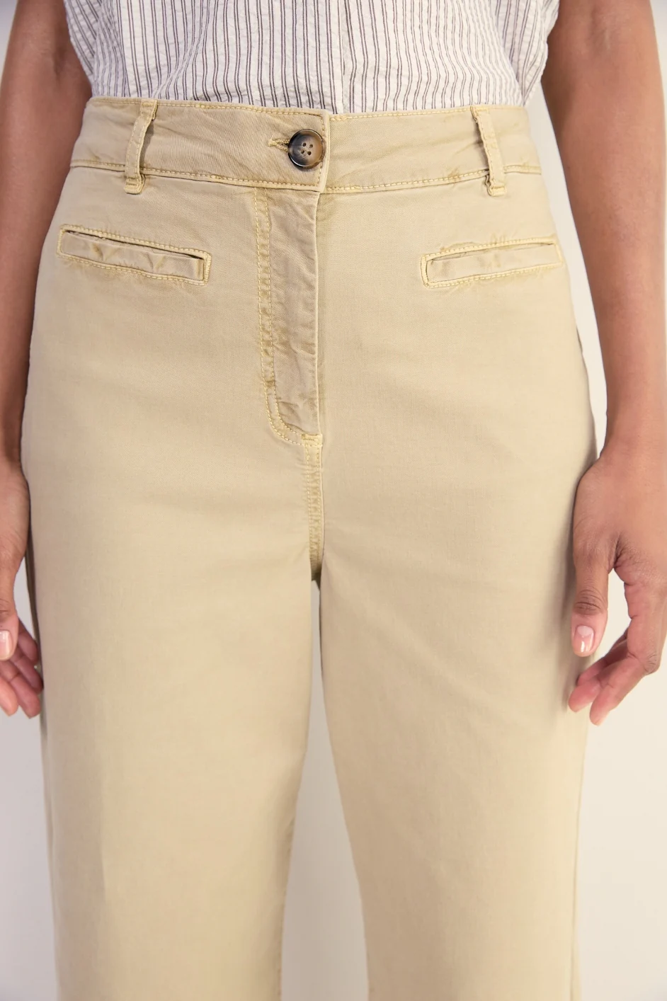 Marianne Chino Trouser - Sand - Image 2