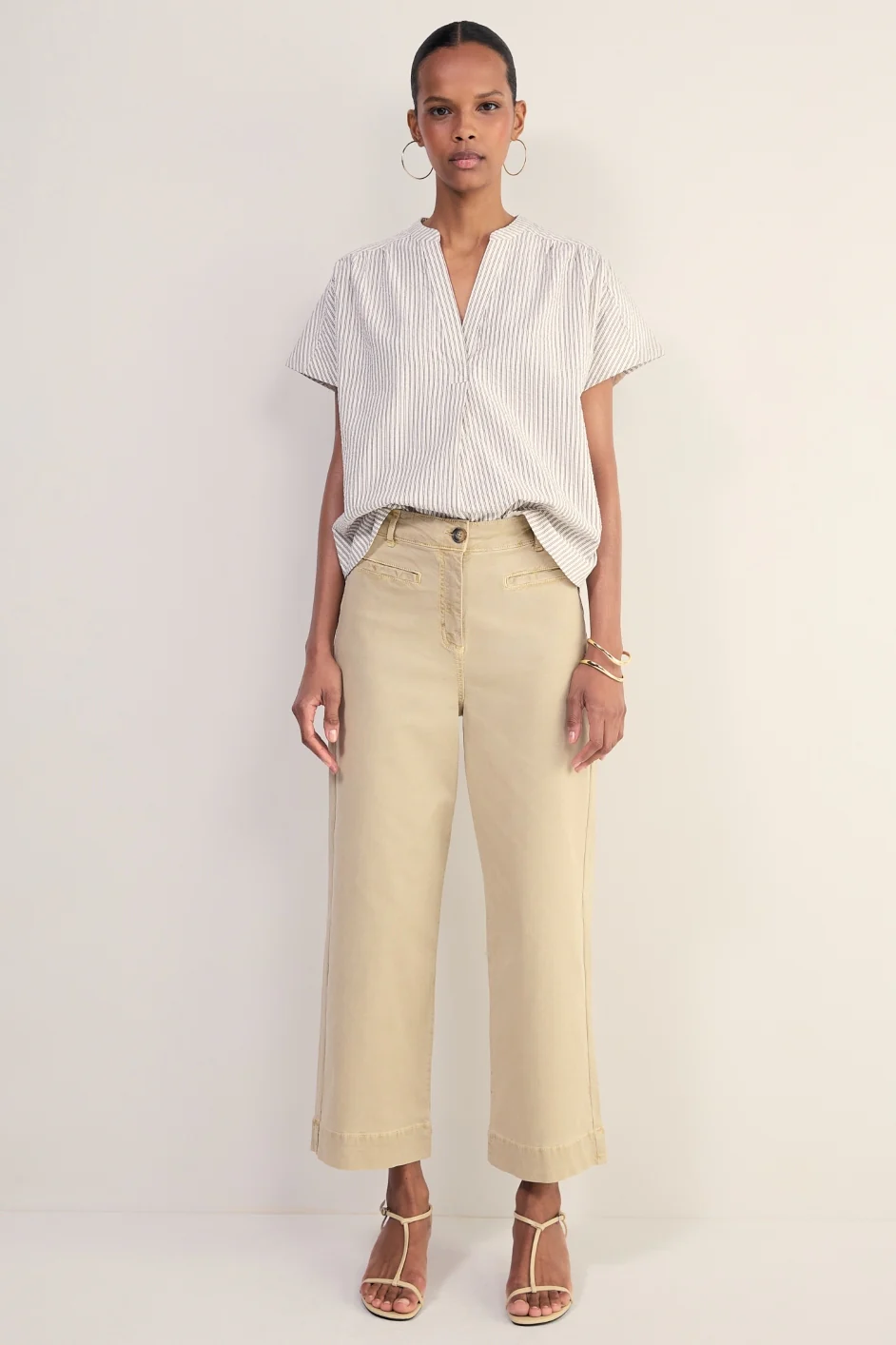 Marianne Chino Trouser - Sand - Image 3