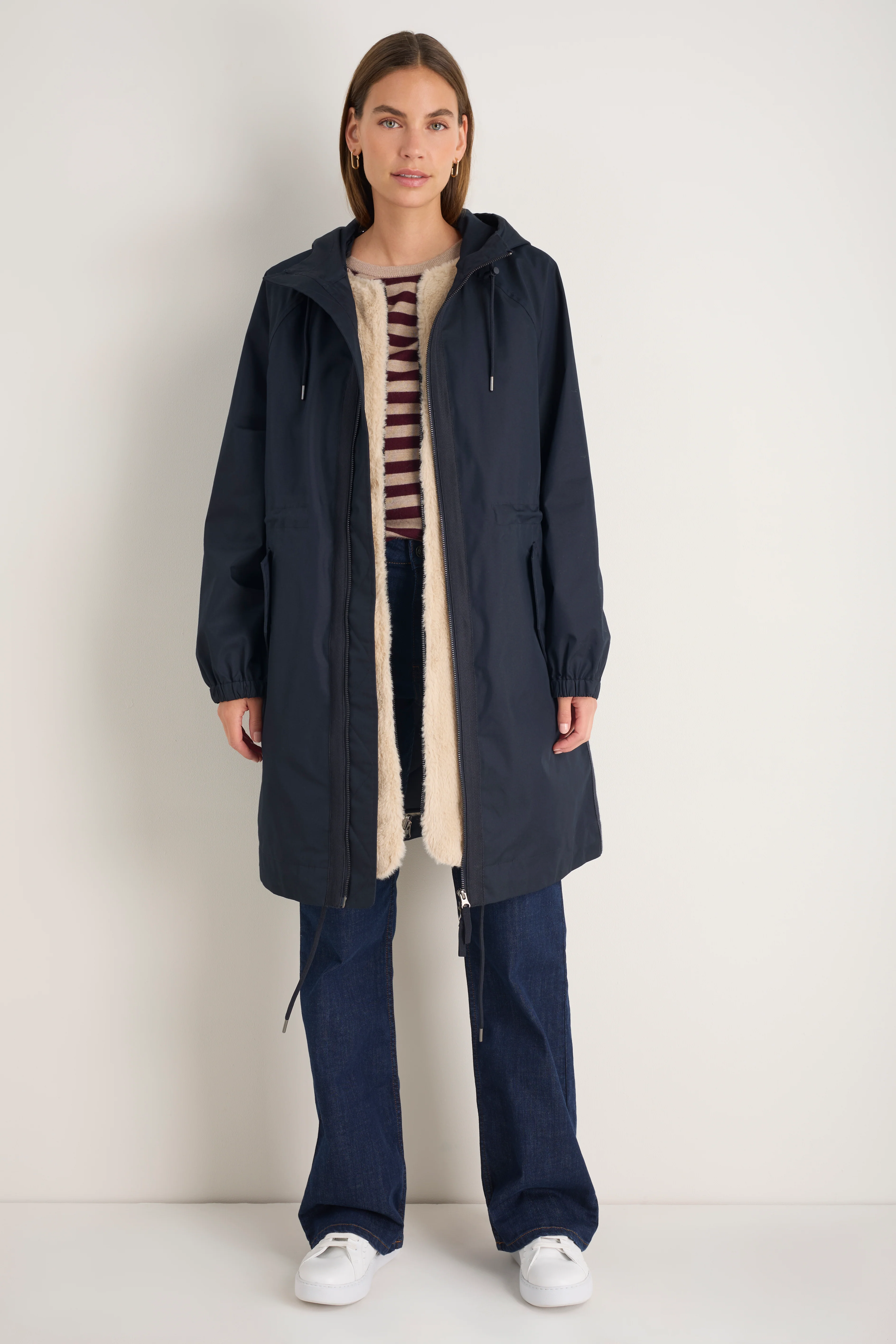 Colette Waterproof 3-In-1 Long Lined Raincoat - Midnight