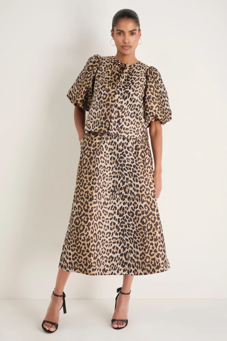 Coral Skirt - Leopard Jacquard - Image 3