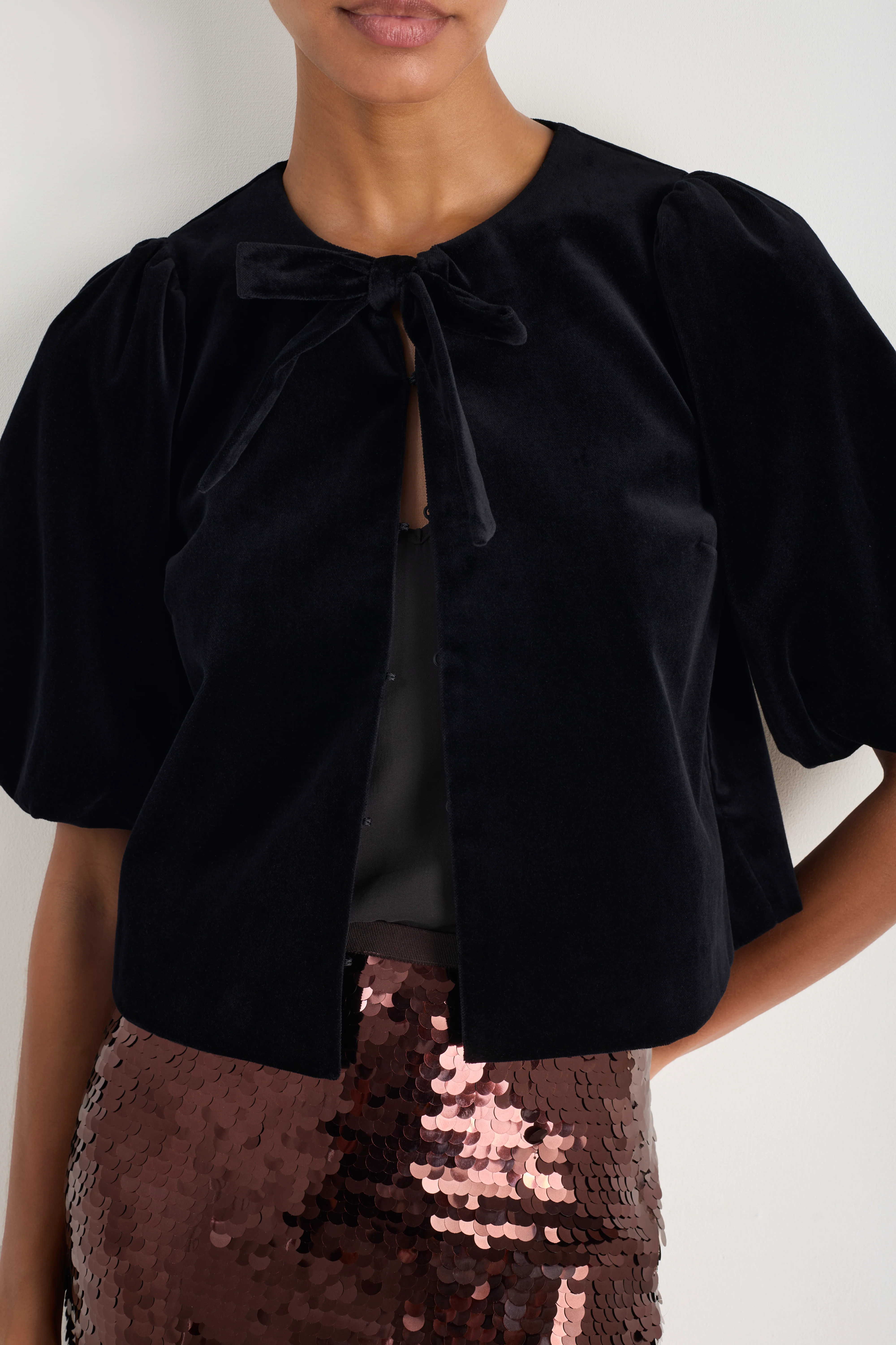 Coral Top - Black Velvet - Image 2