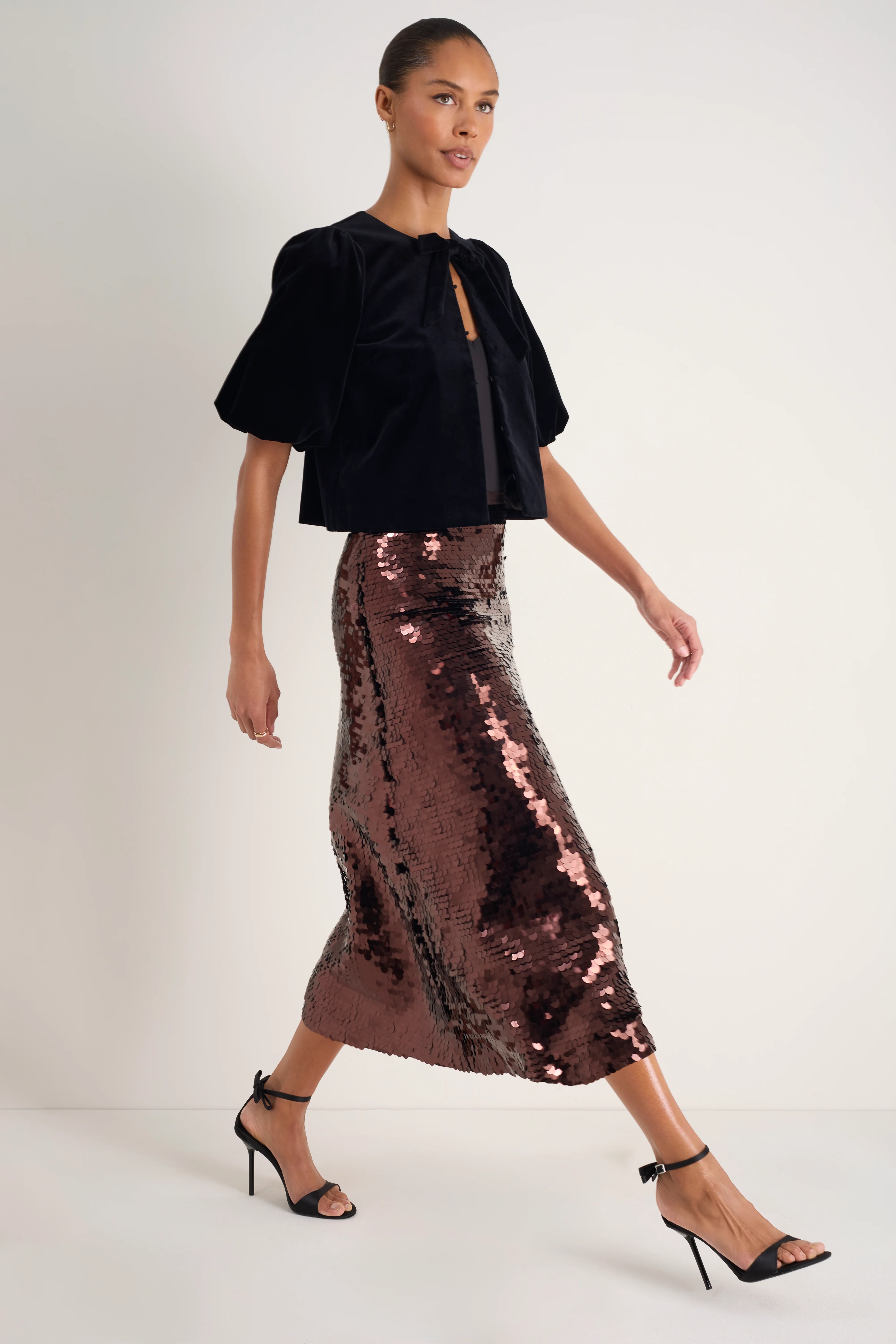 Coral Top - Black Velvet - Image 3