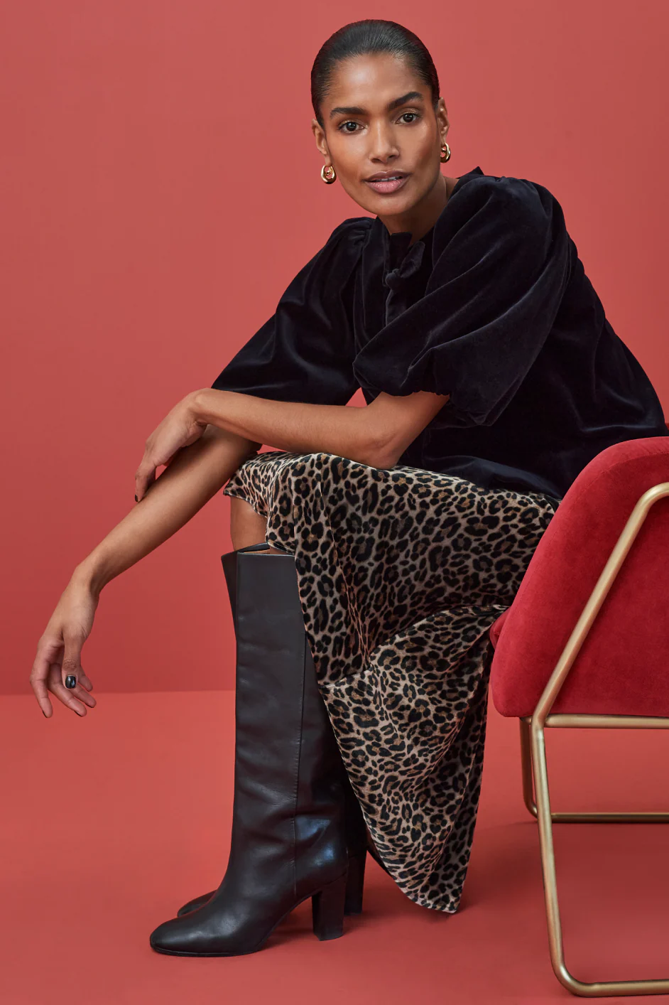 Coral Top - Black Velvet - Image 6