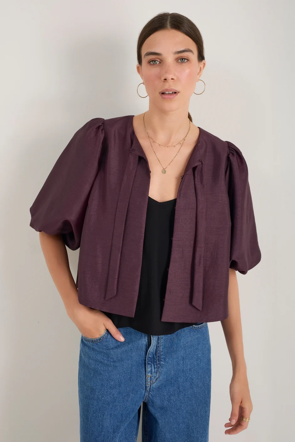Coral Top - Deep Fig - Image 3