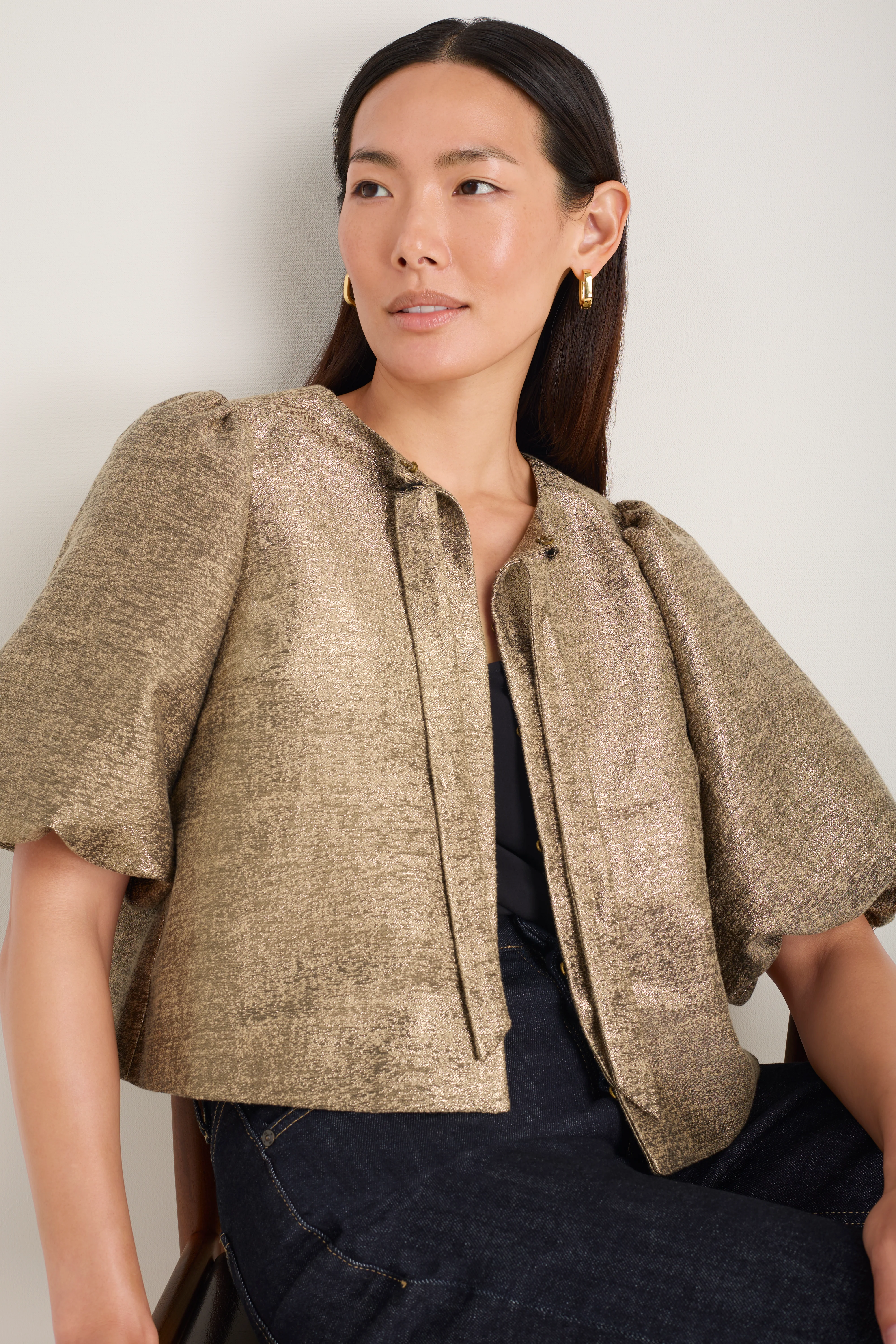 Coral Top - Gold Sparkle - Image 2