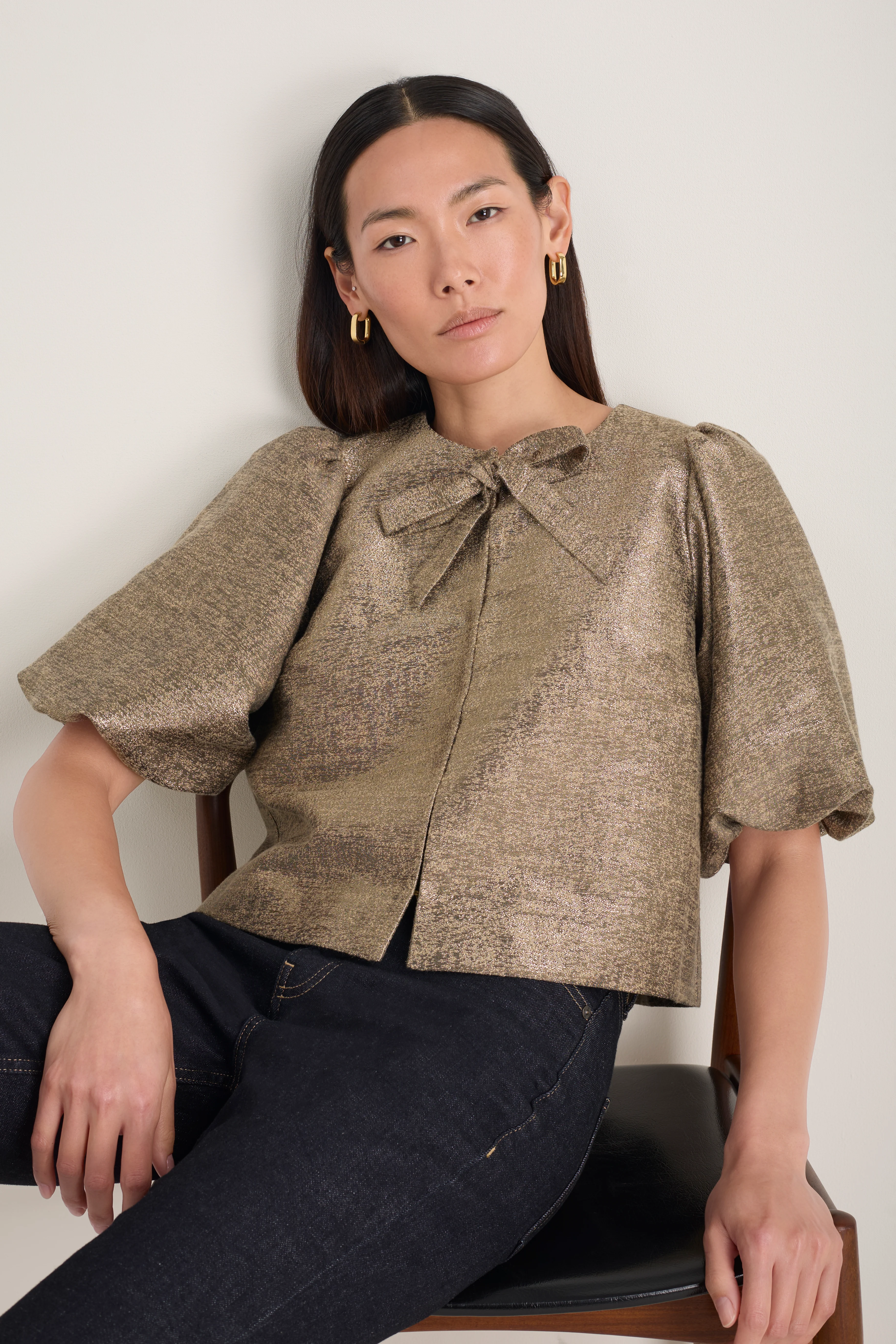 Coral Top - Gold Sparkle - Image 3