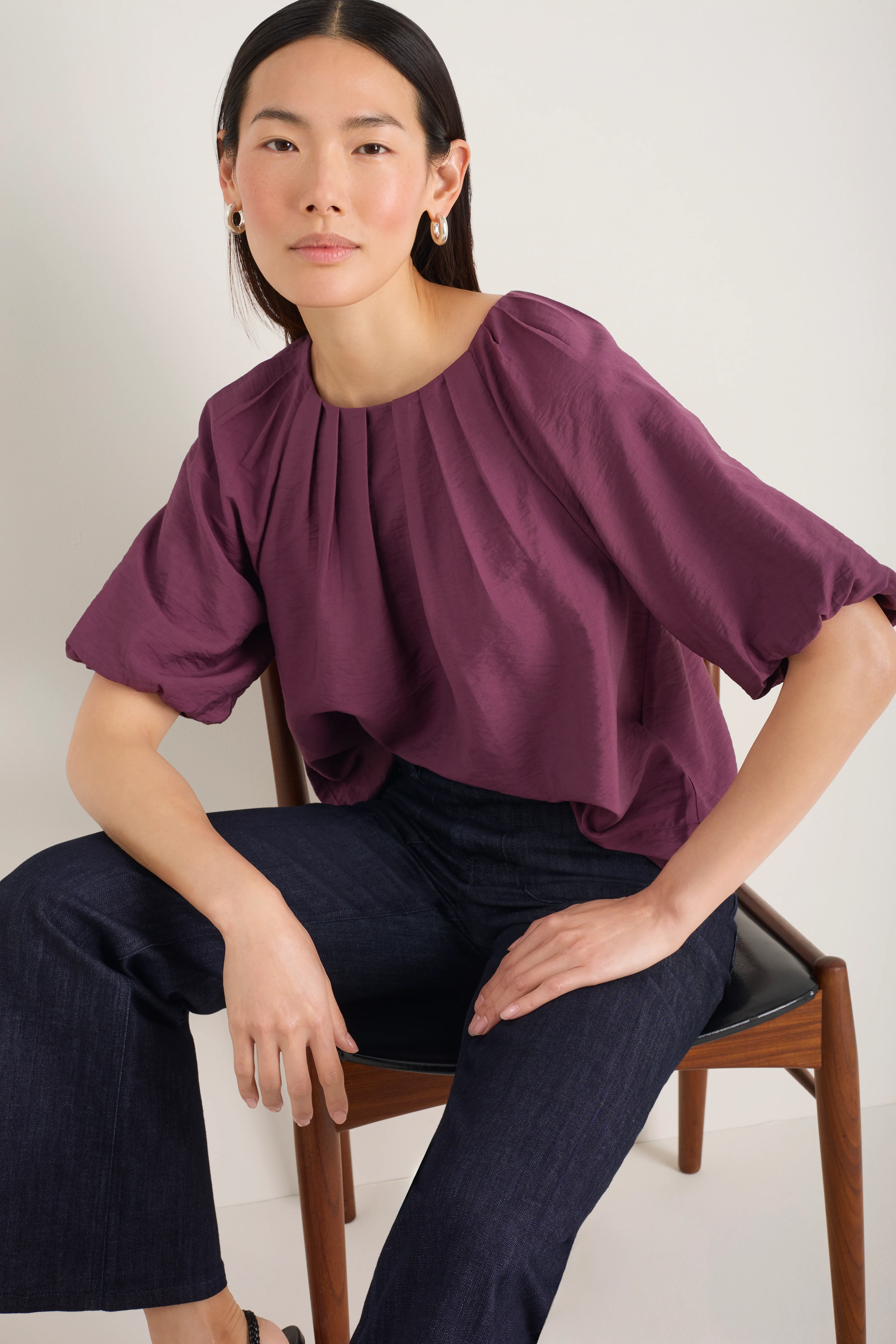 Corey Blouse - Plum - Image 3