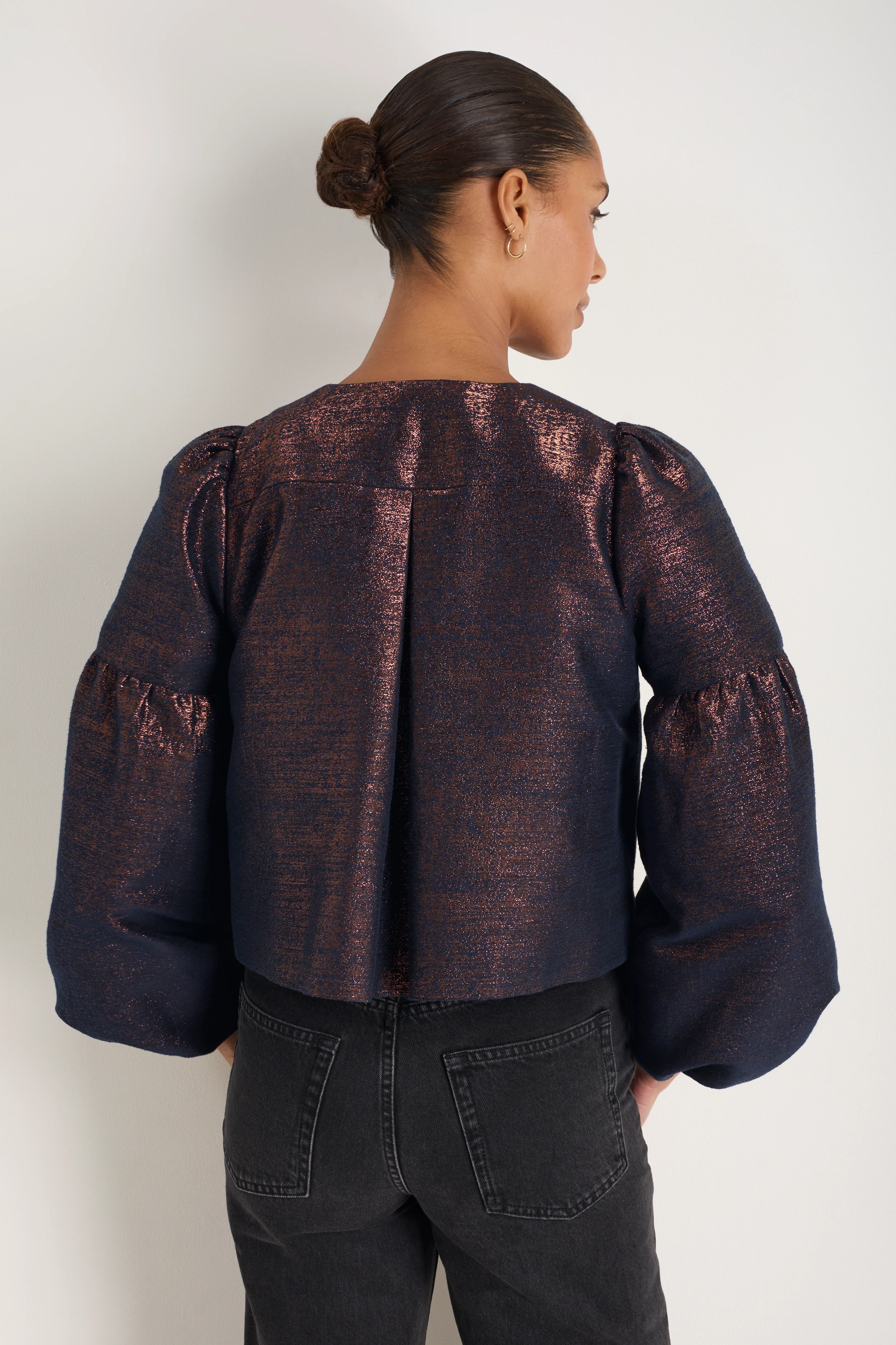 Cosima Jacket - Midnight/Copper Metallic - Image 3