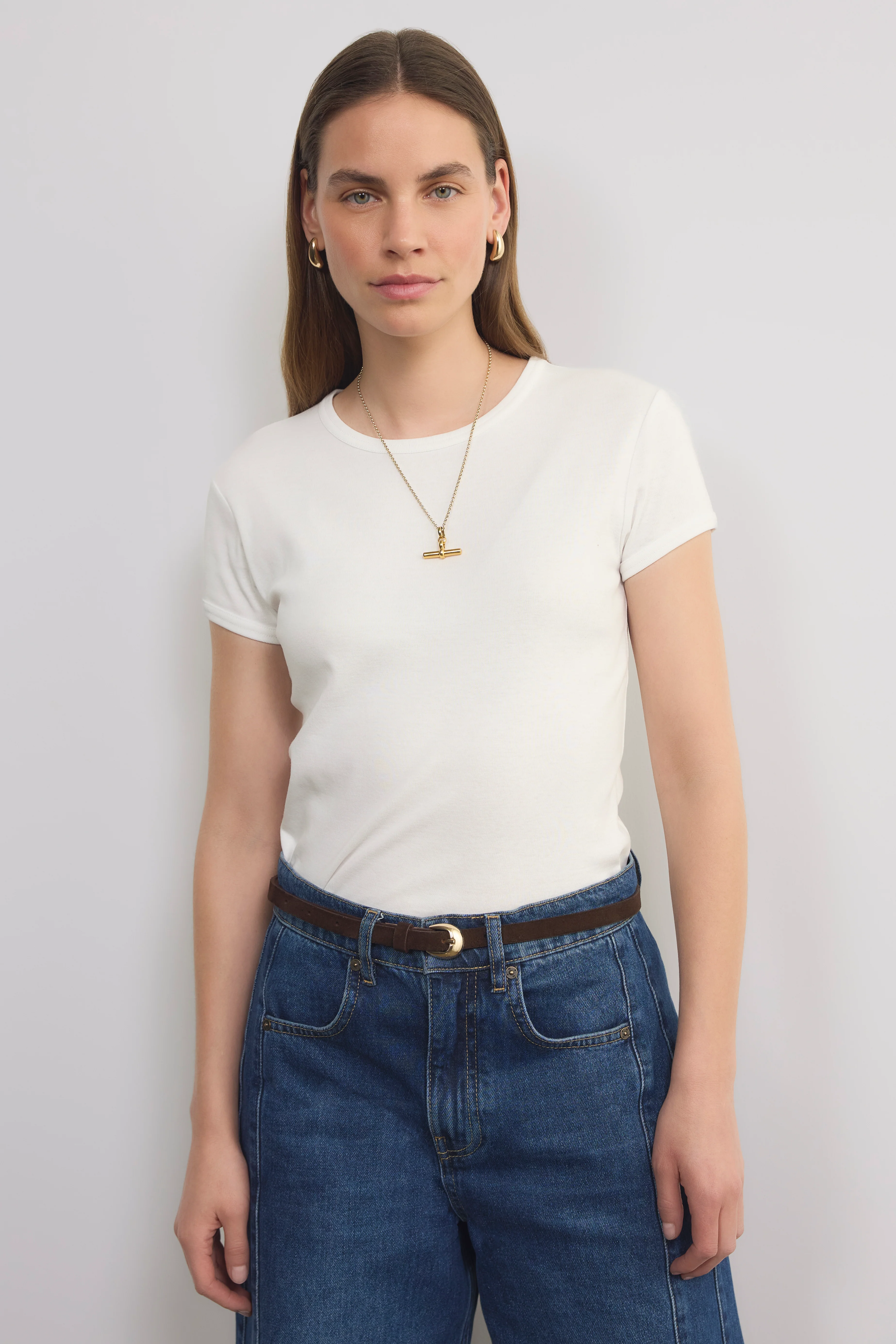 Crissy Slim Tee - White - Image 2