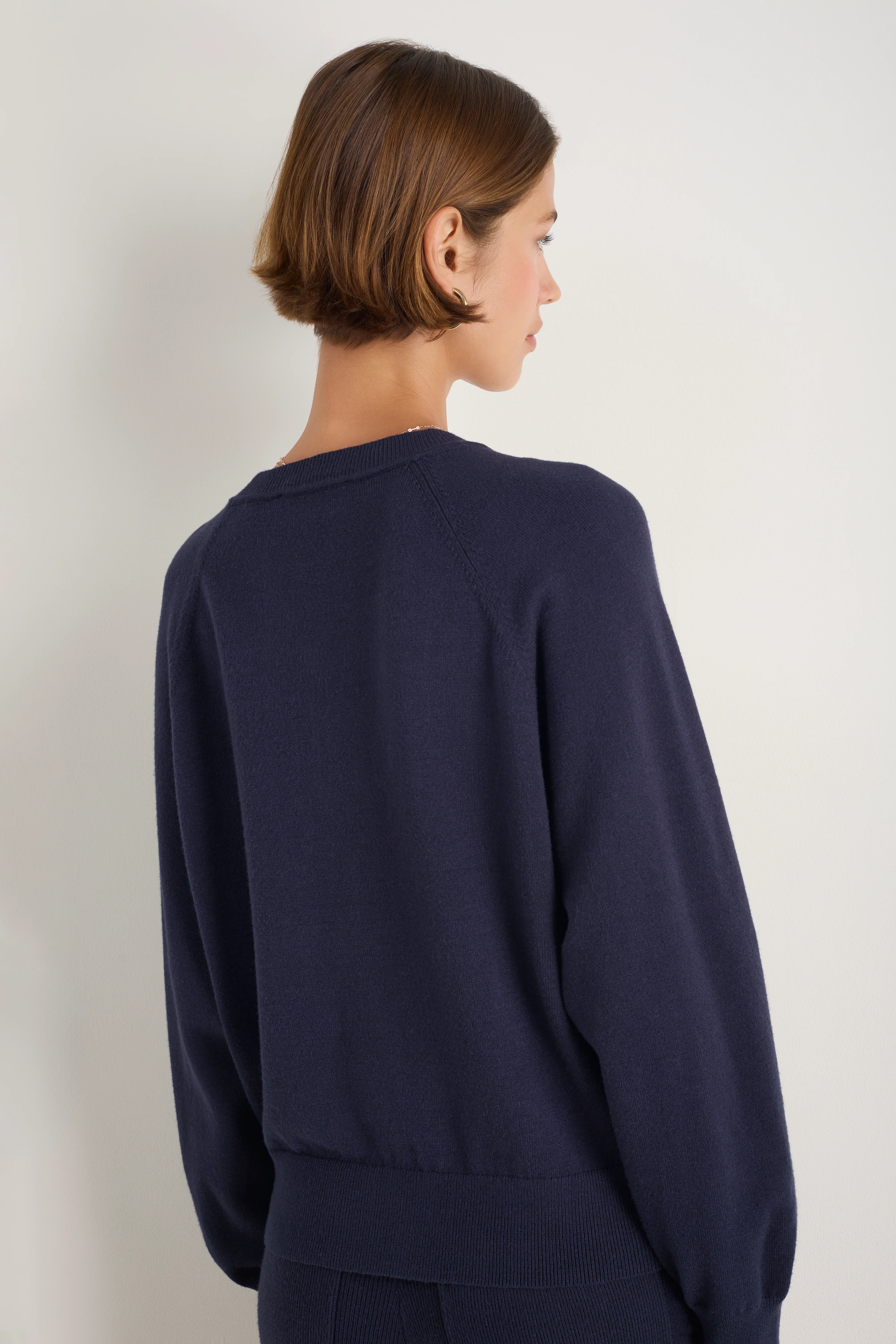 Daphne Knitted Travel Sweat - Midnight - Image 3