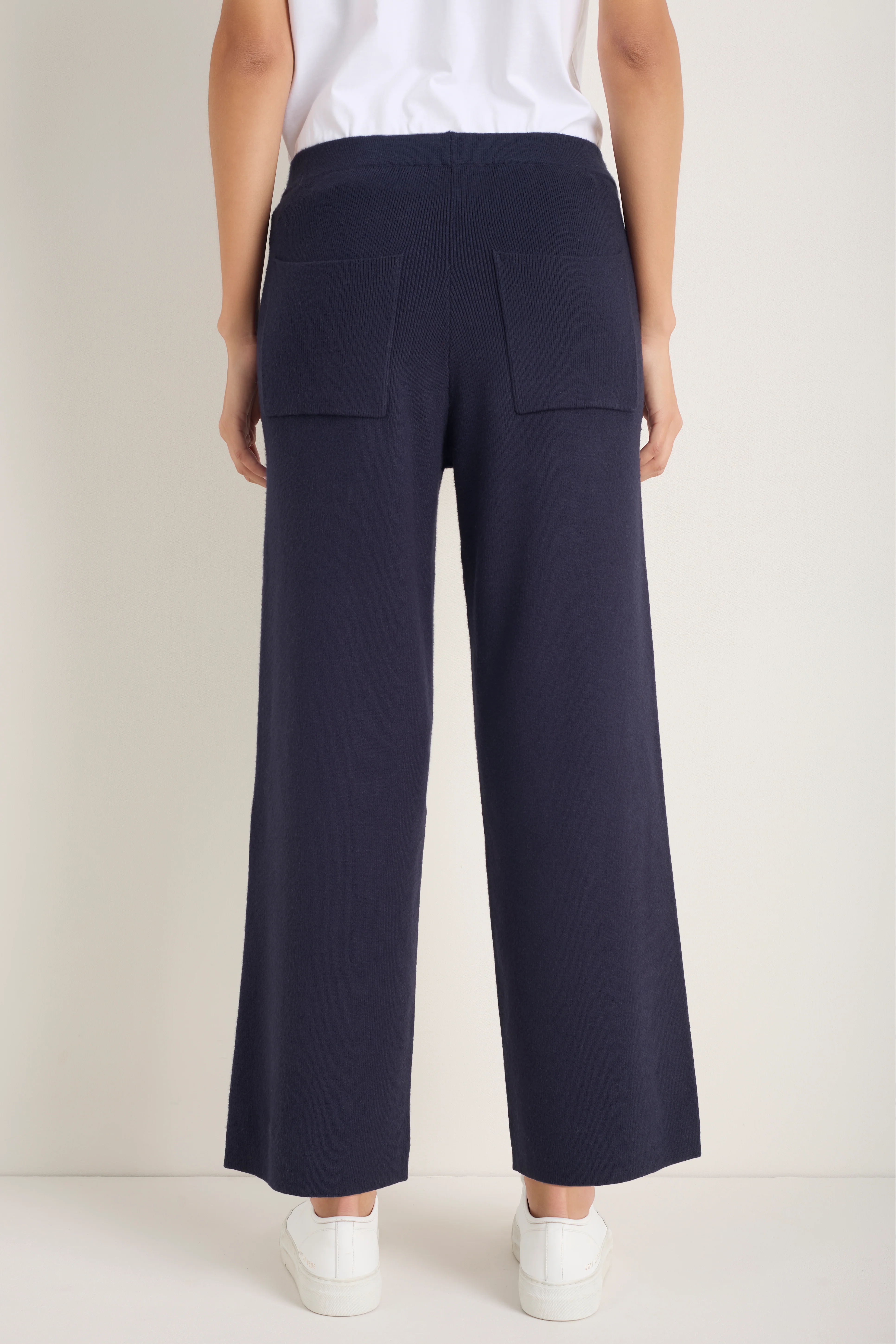 Daphne Knitted Travel Trouser - Midnight - Image 4