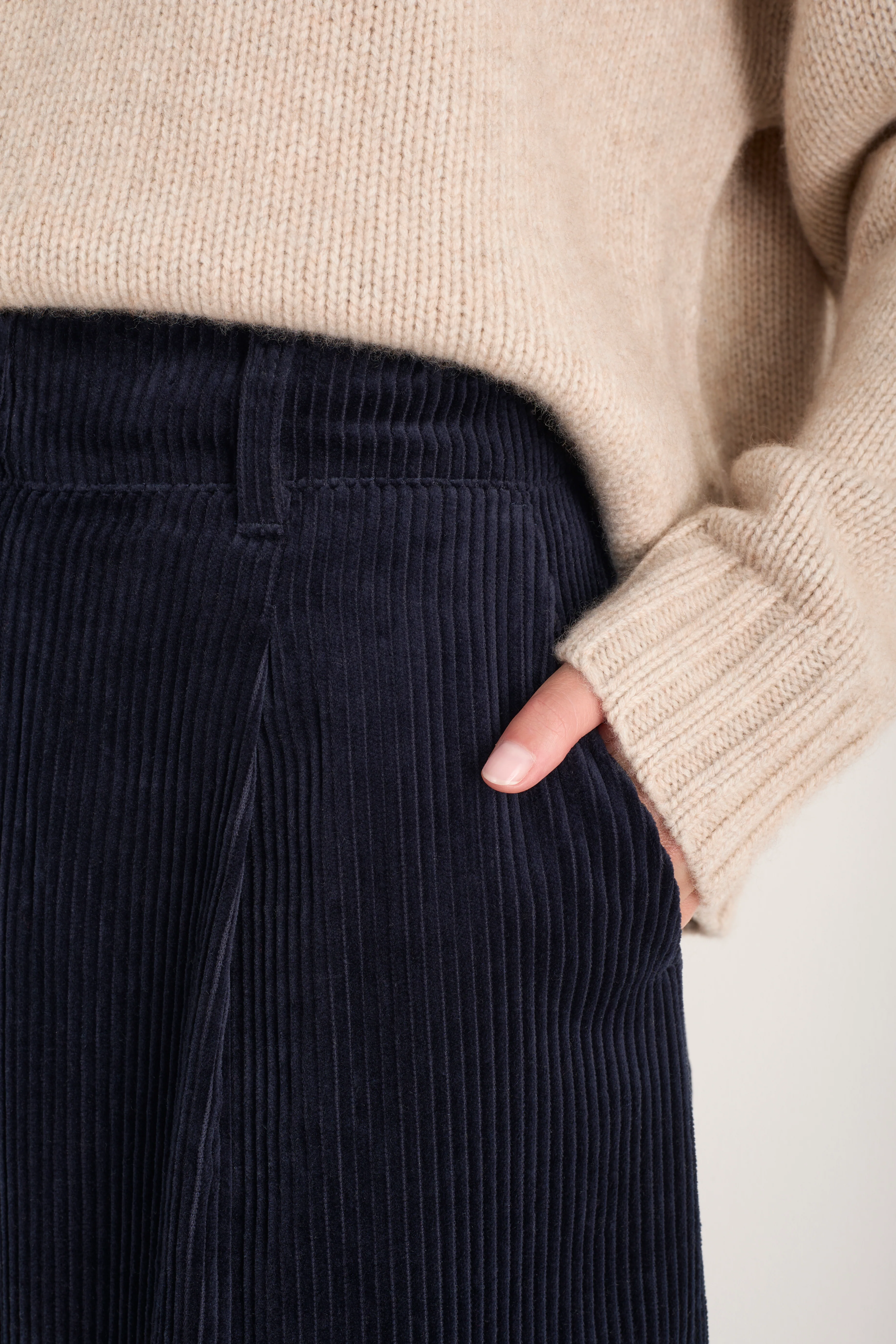 DB X Wyse Cord Culotte - Midnight - Image 2