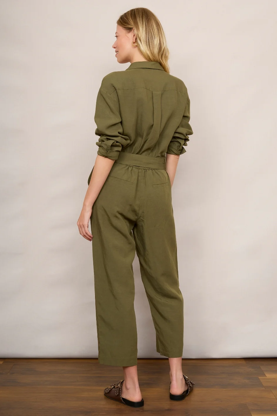 DB X Wyse Cordell Jumpsuit - Khaki - Image 3