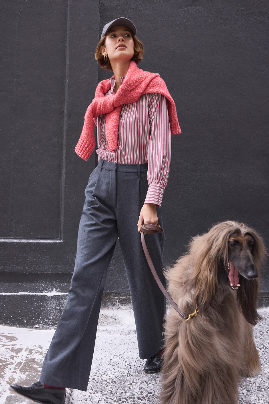DB x WYSE Wool Blend Pleated Trouser - Charcoal Grey - Image 5