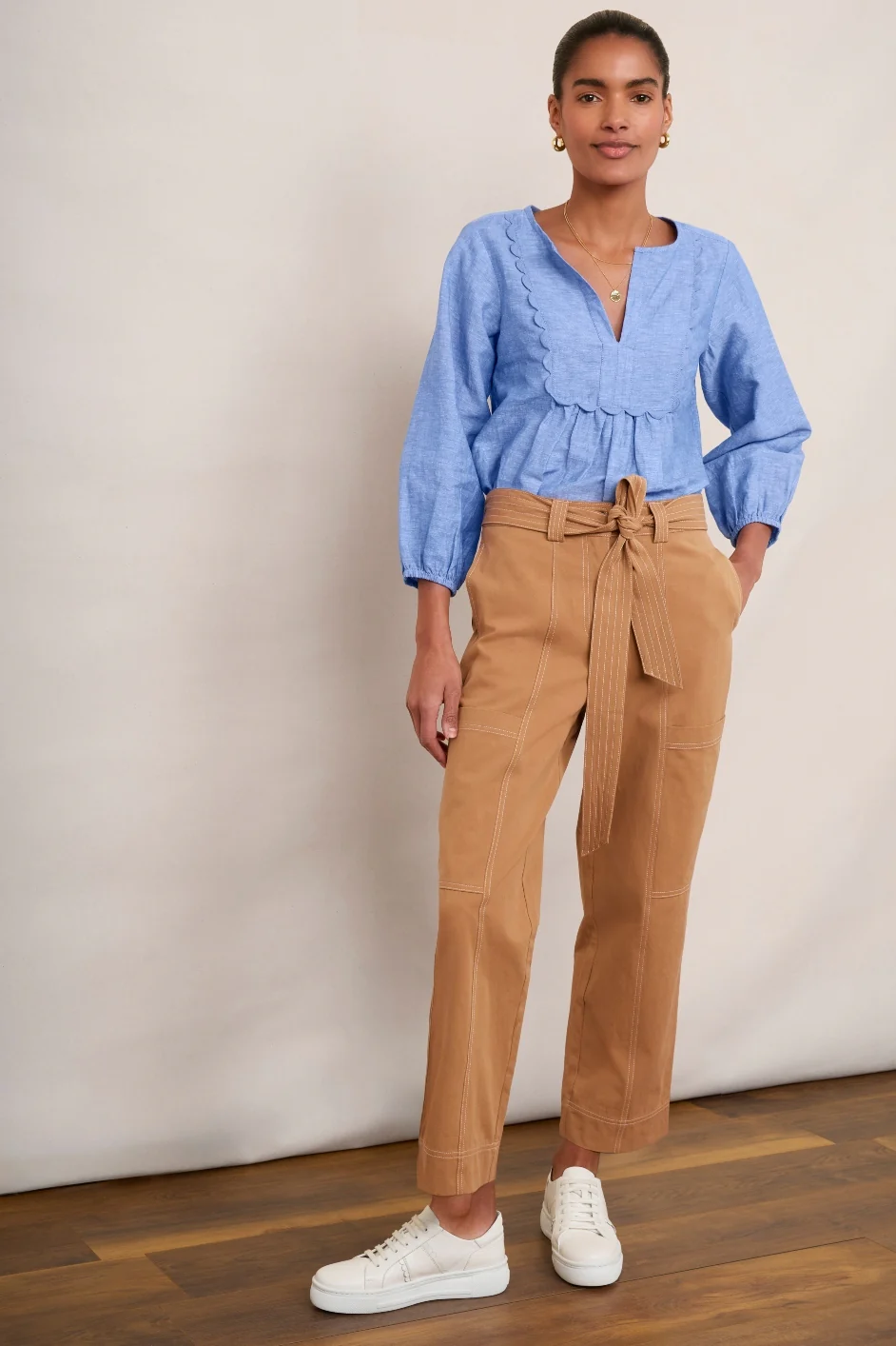 Dee Cargo Trouser - Tan - Image 4