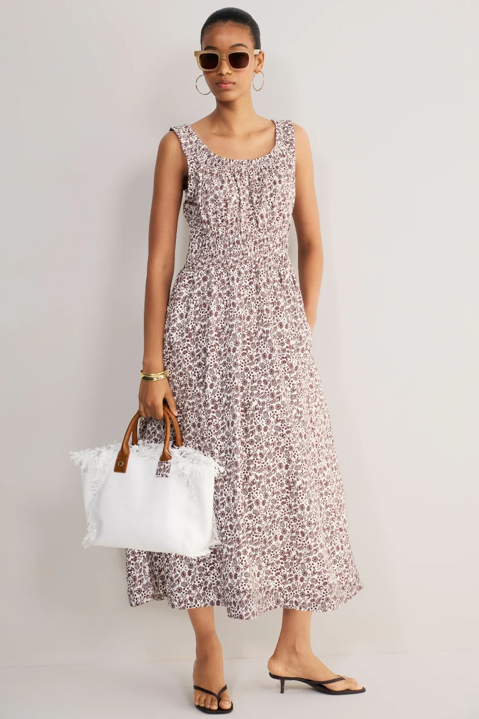 Delilah Dress - Chocolate Daisy Floral - Image 3