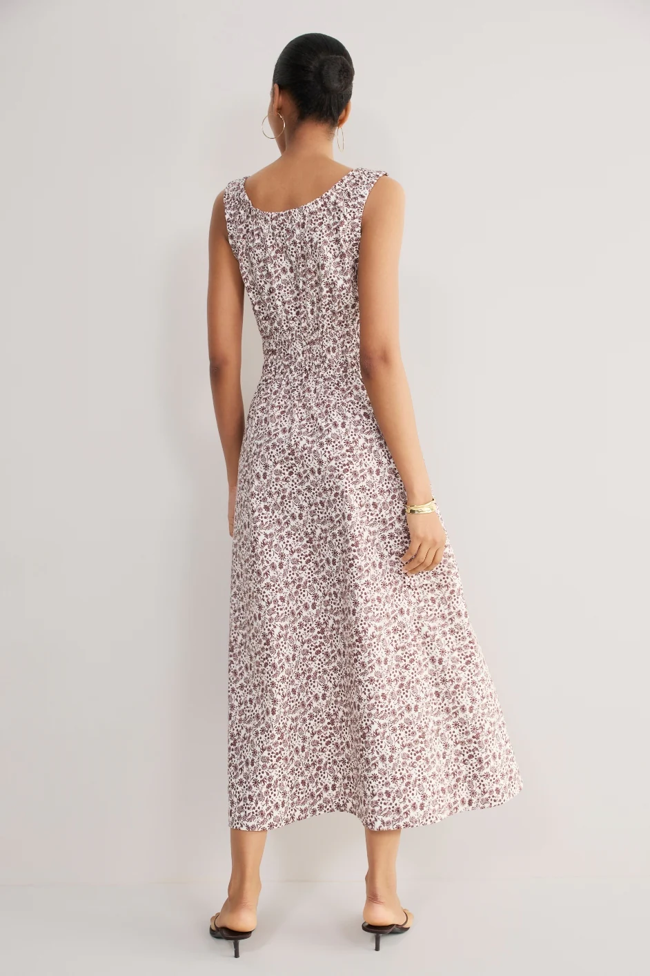 Delilah Dress - Chocolate Daisy Floral - Image 4